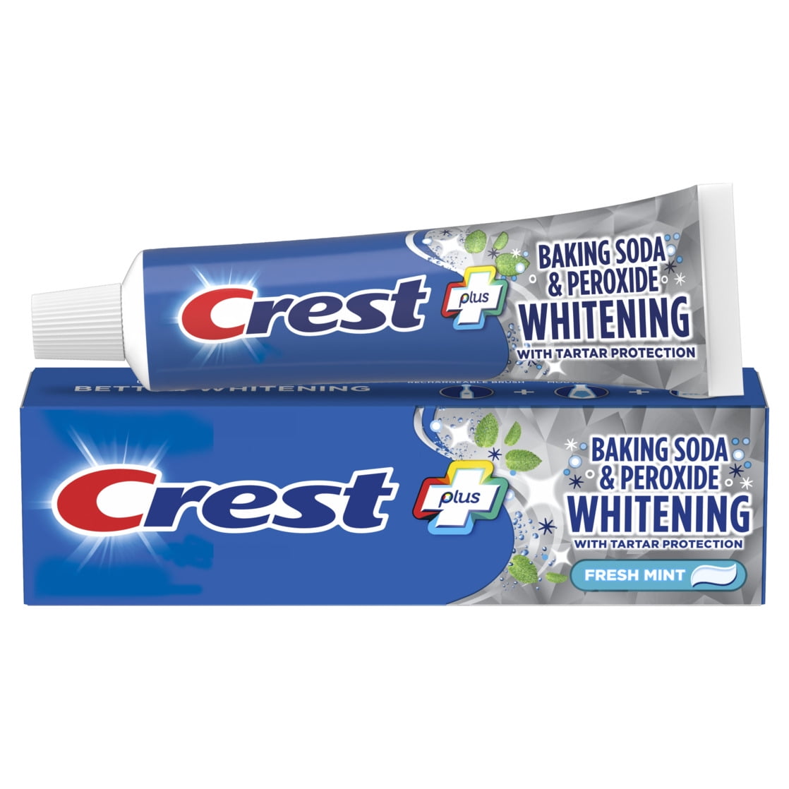 Crest Plus Baking Soda & Peroxide Whitening Toothpaste, Fresh Mint (12 Pack, 5.7 oz) cwl9c
