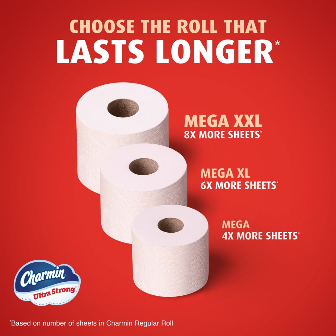 Charmin Ultra Strong Toilet Paper (White, 24 Mega Rolls) uvuhk