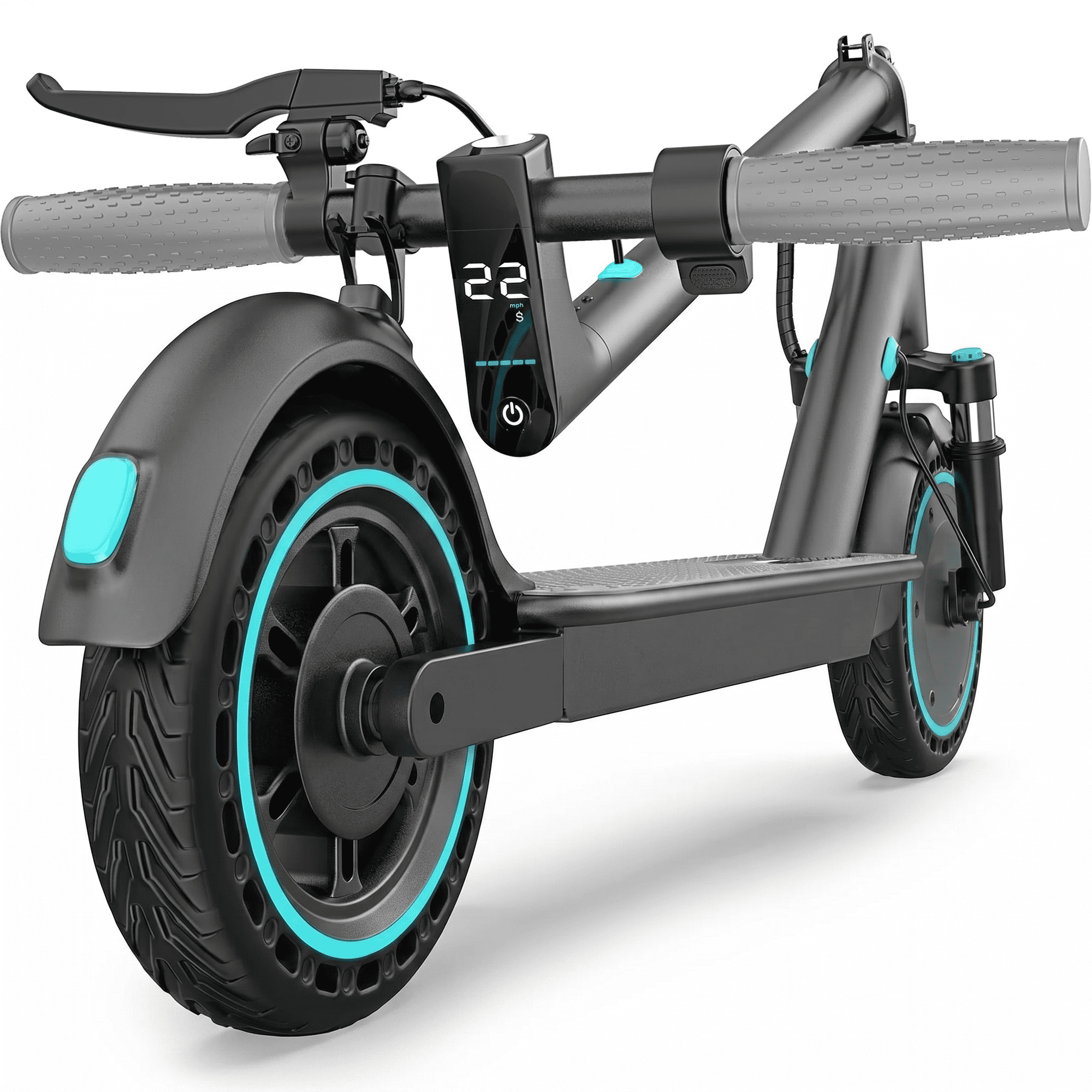 COCOMILA Electric Scooter for Adults, Portable Foldable Commuting Scooter with 350W Motor, 19MPH Max Speed (Blue, 36 lb) 7jsav