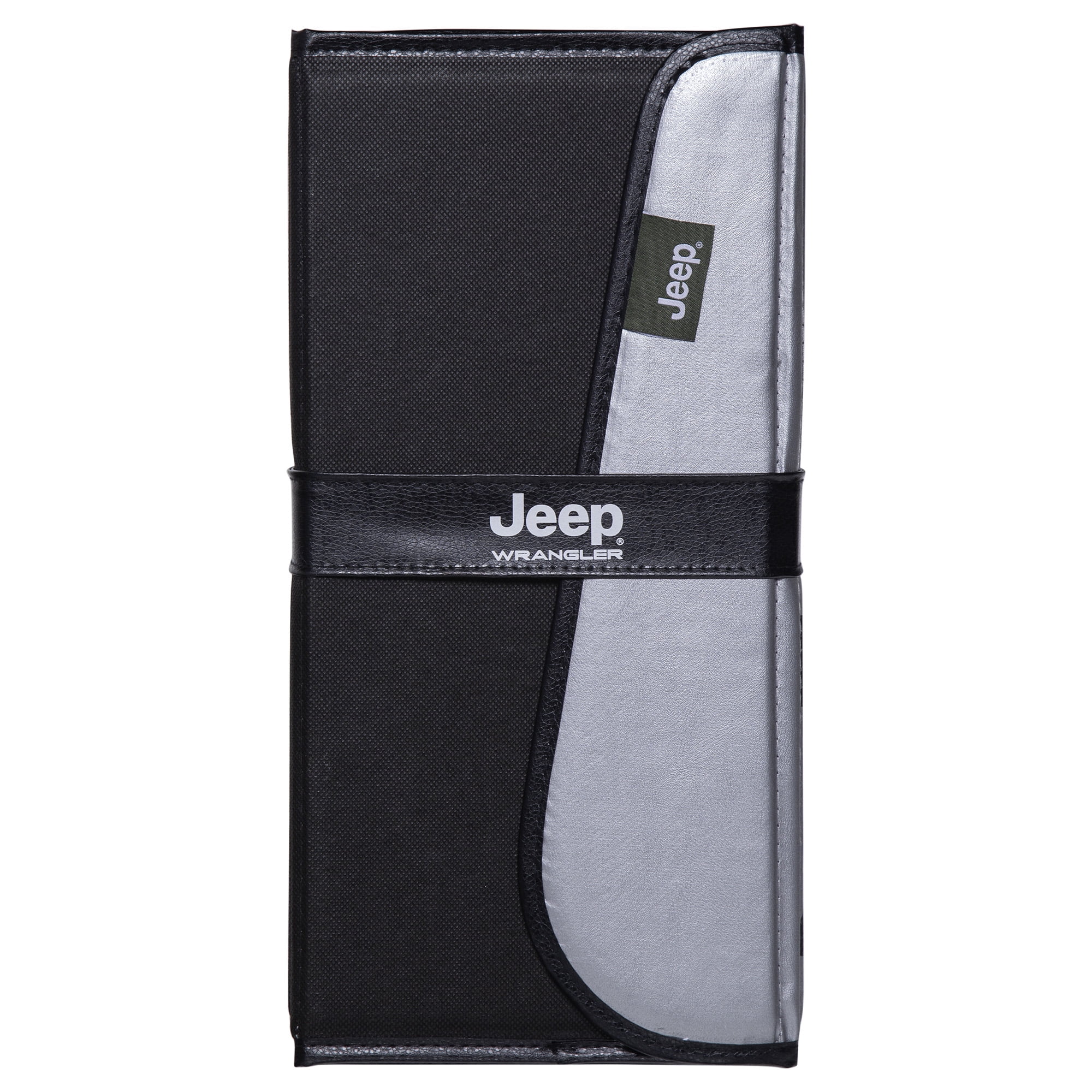 Jeep Plasticolor Wrangler Custom-Fit Auto Sunshade (Black, 15 in x 53.5 in) rupnm