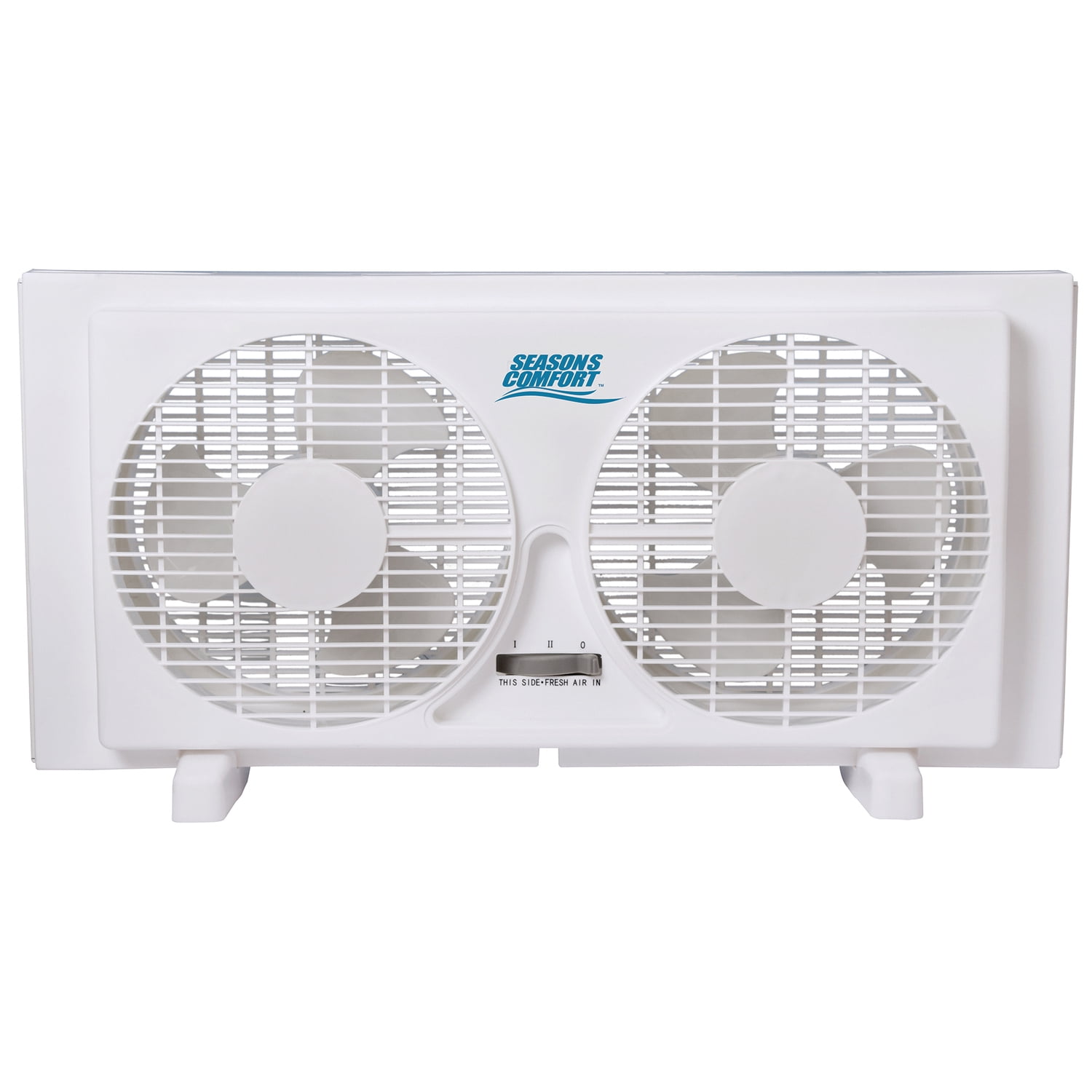 Seasons Comfort 9-in. Reversible Twin Window Fan (White, 22.45 in. x 12.99 in.) ce63m