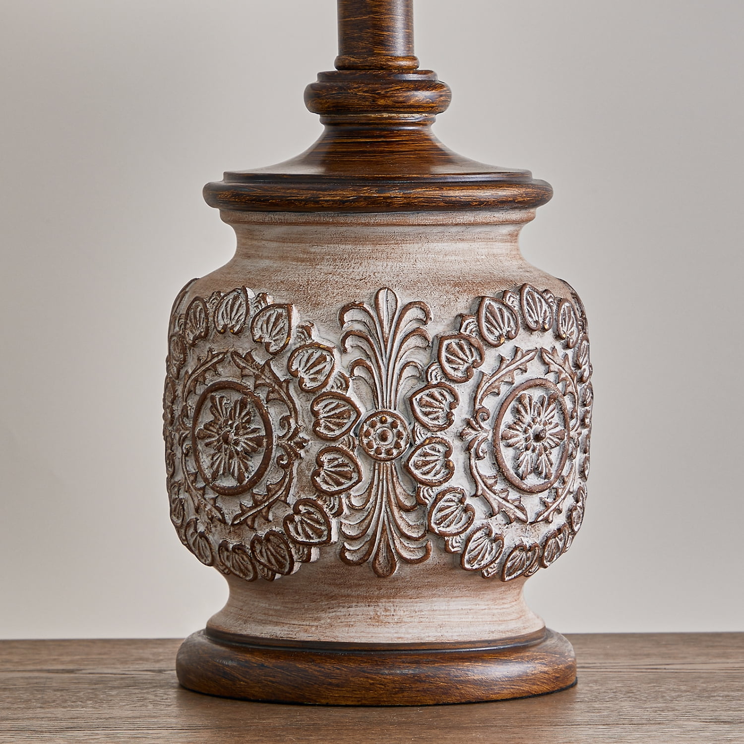 Oneach Vintage Farmhouse Table Lamps (Set of 2, Brown, 18.75 in) hics4