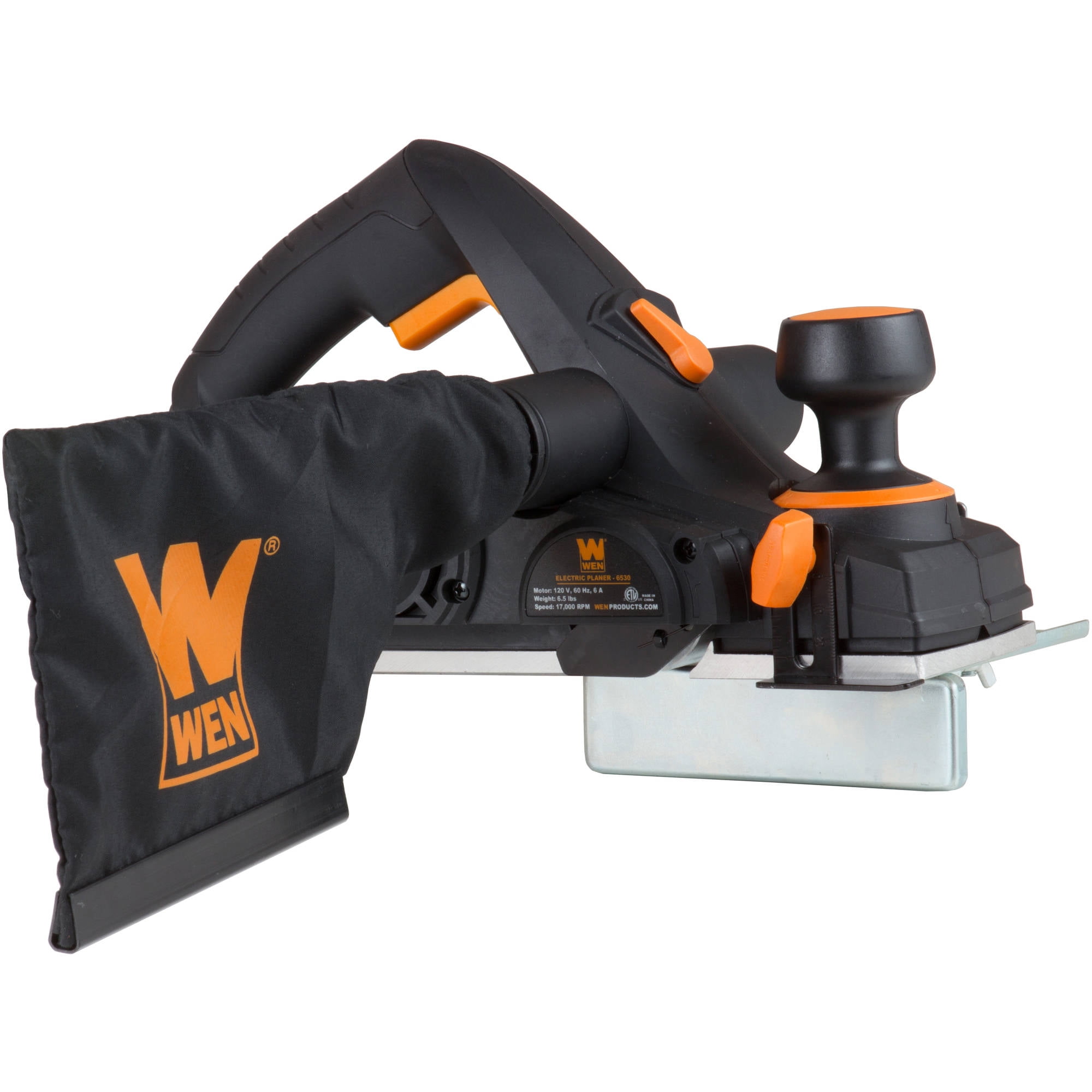 WEN 6 Amp Electric Hand Planer with 3-1/4 in Cutting Width (Black, 6 lb) xya0q