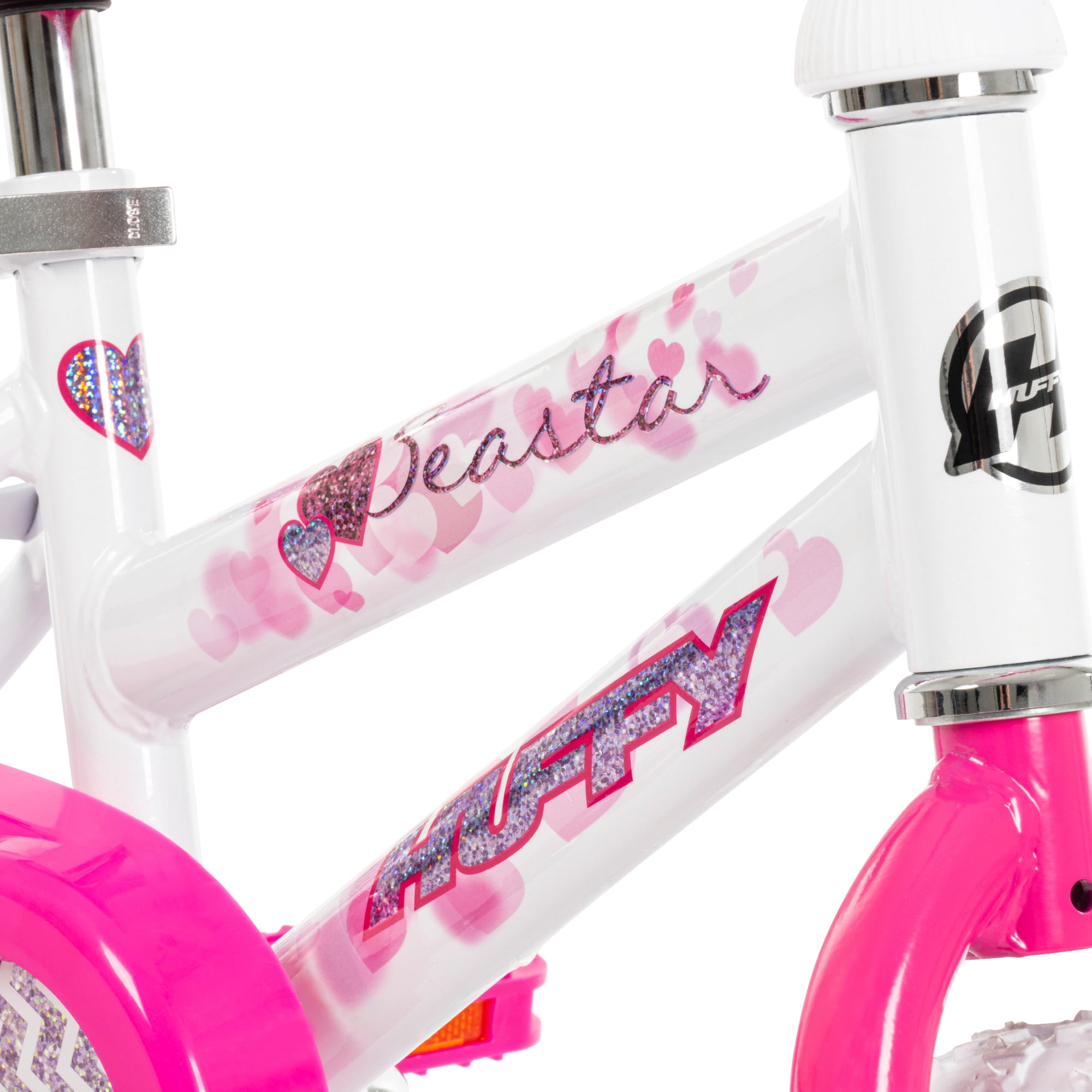Huffy Sea Star Kids' Bike, Durable Training Wheels, Easy Assembly (Pink, 12 in) wsp7b