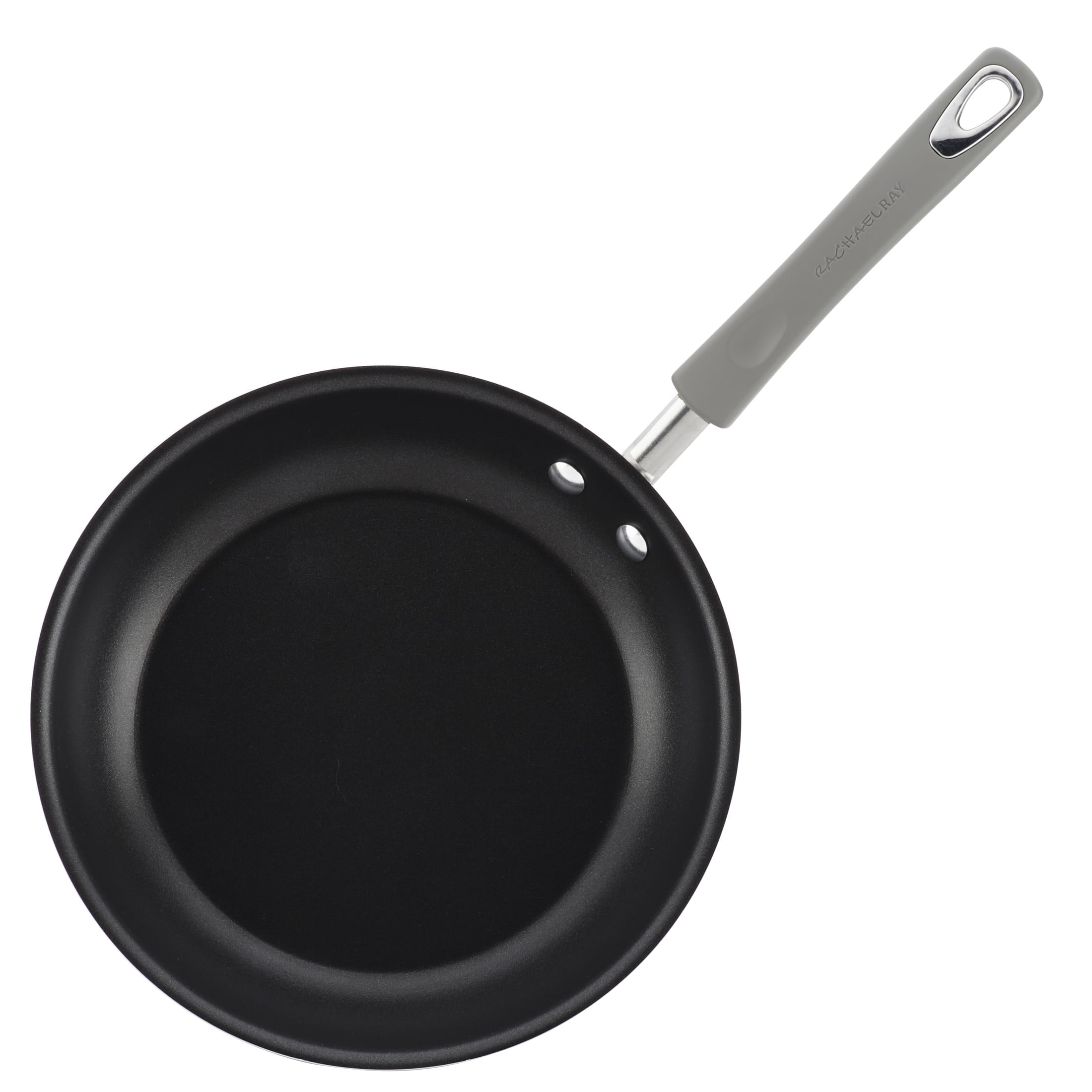 Rachael Ray 15 Piece Hard Enamel Nonstick Cookware Set (Gray, 15 Piece) phfly