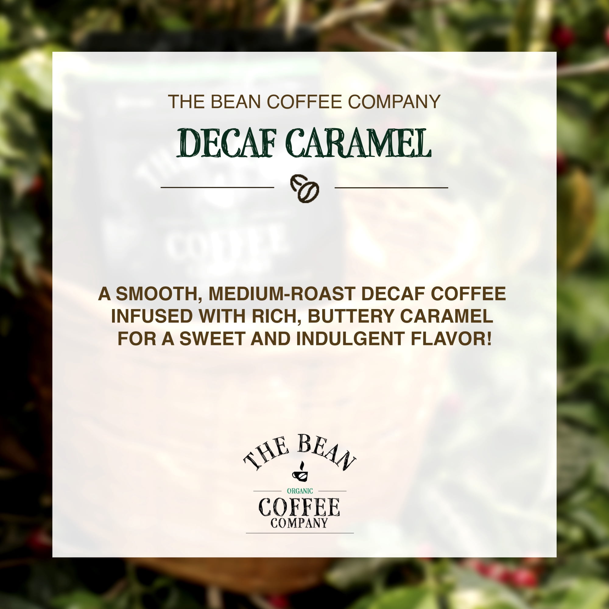 The Bean Organic Coffee Company Decaf Caramel Medium Roast Ground Coffee (5 lb) ustp1