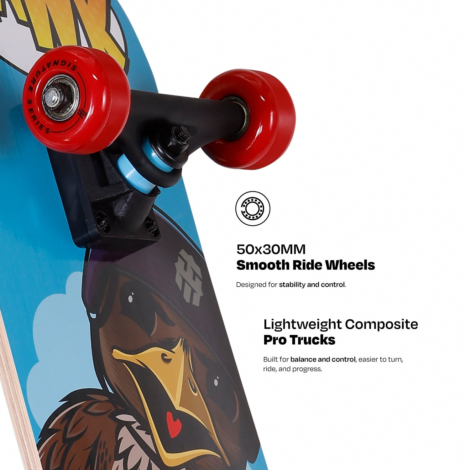 Tony Hawk 31-inch Complete Skateboard for Beginners (Black, 31 in x 7.5 in) 6wzhj