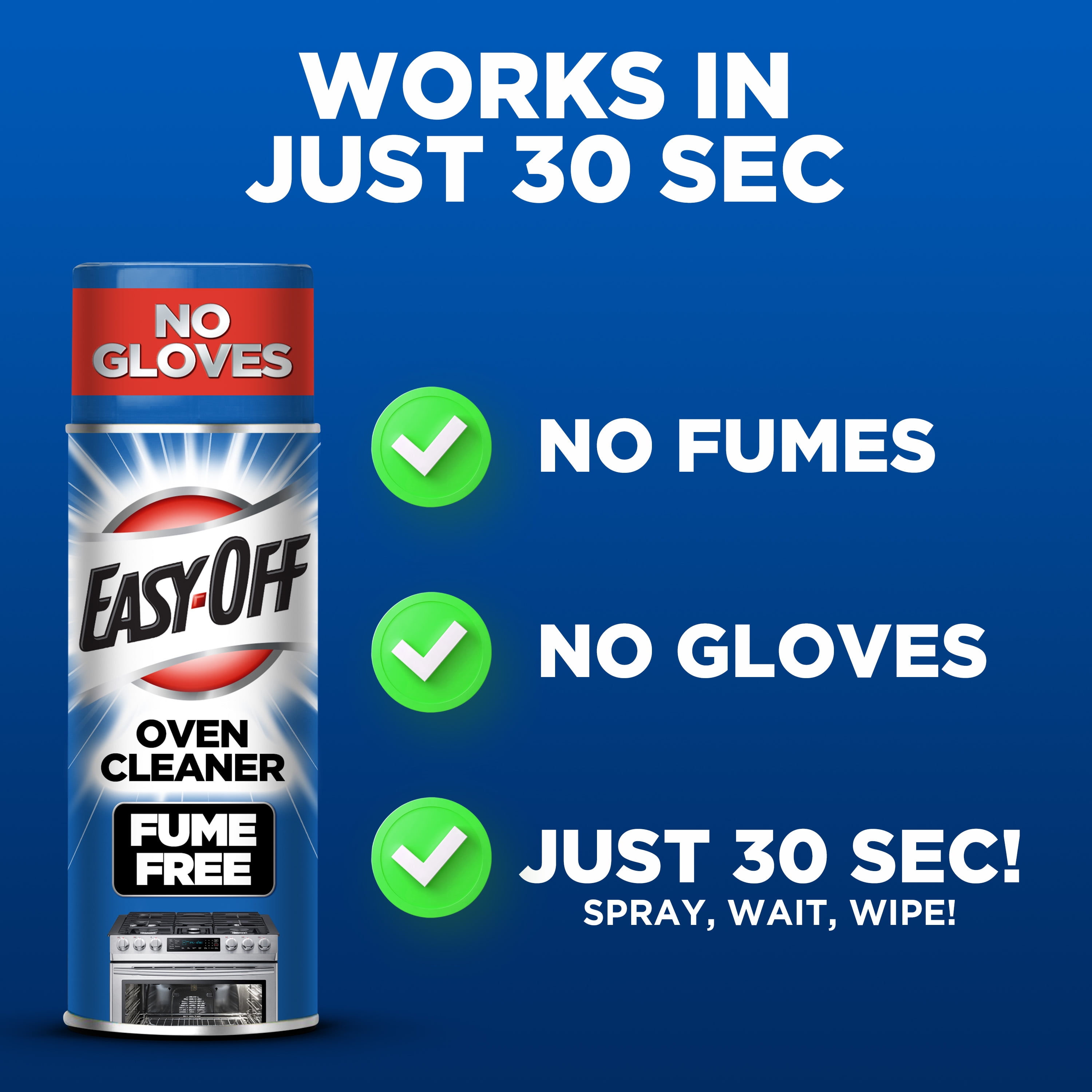 Easy-Off Fume Free Oven Cleaner Foam (Grease and Burned-On Food Remover, 14.5 oz) v3e27