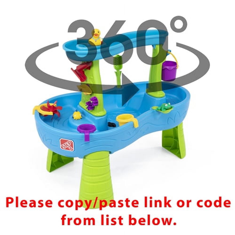 Step2 Rain Showers Splash Pond Water Table with Waterfall Tray (Blue, 5 gal) 4qb6e