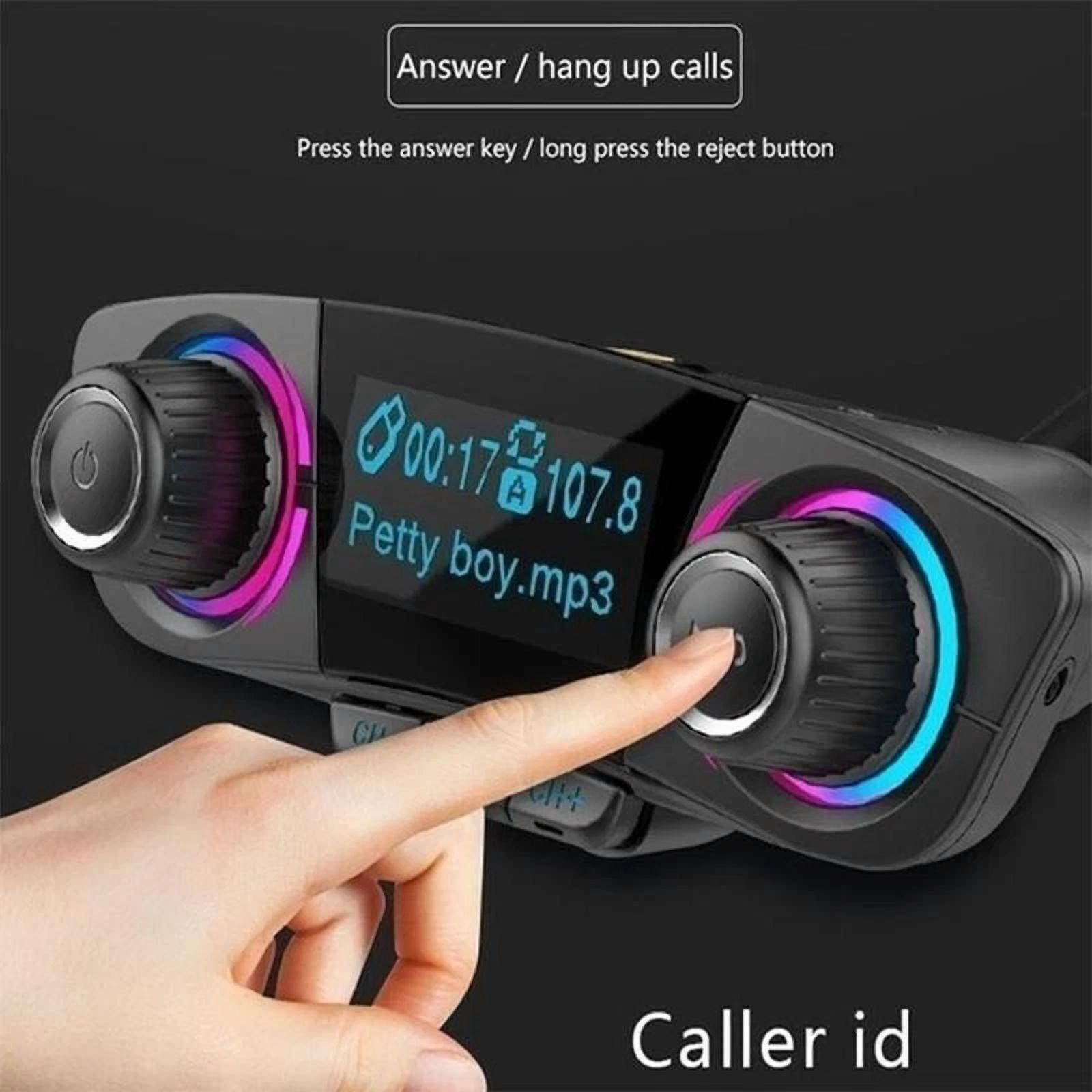 Rhea Car MP3 Player Wireless Bluetooth FM Transmitter Hands-Free Calling (1.3 in LED Screen) z6vyf