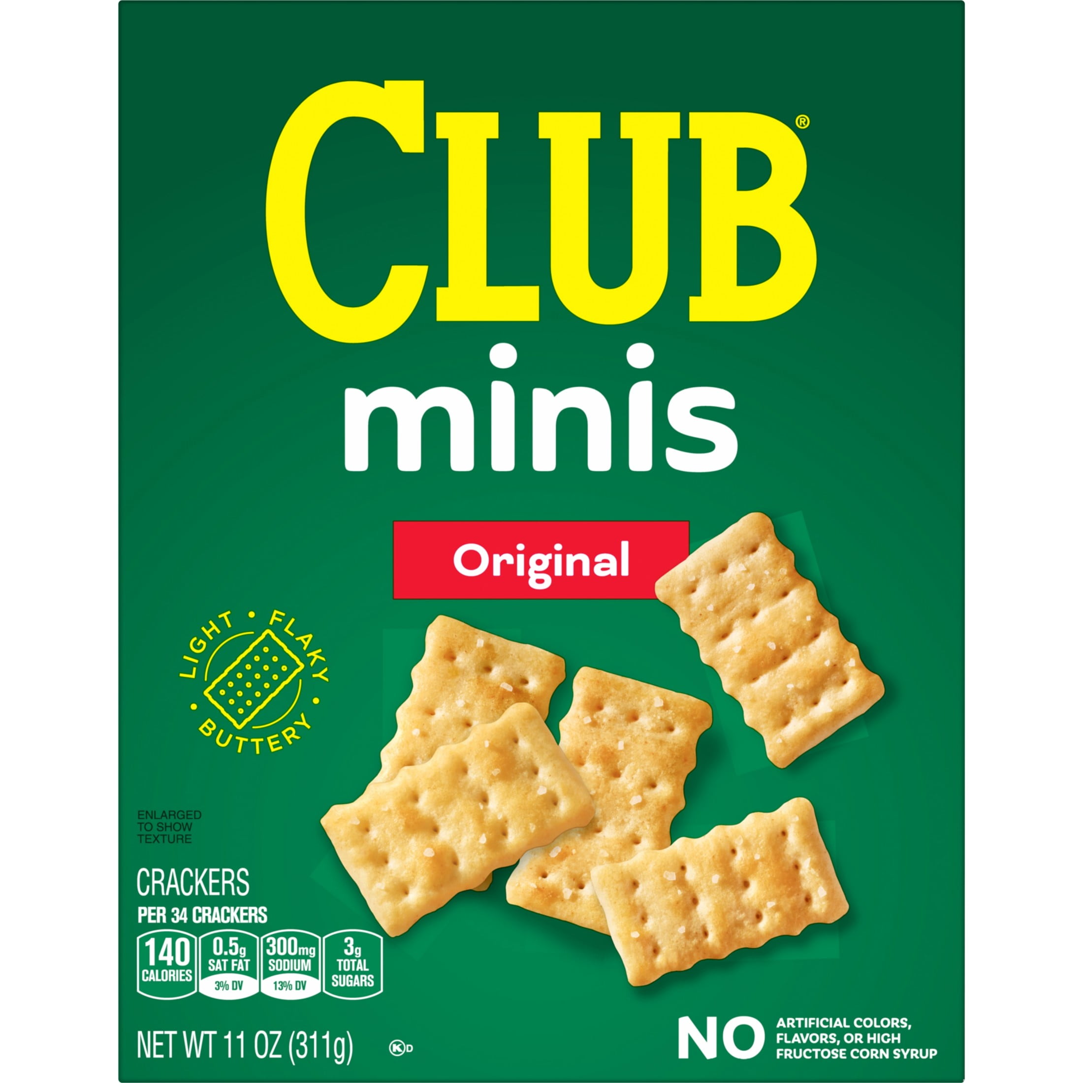 Club Minis Original Crackers, Light and Buttery Snack Crackers (11 oz) n7scv