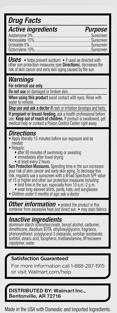 Equate Sport Broad Spectrum Sunscreen Lotion SPF 50 (White, 32 fl oz) w4vxu