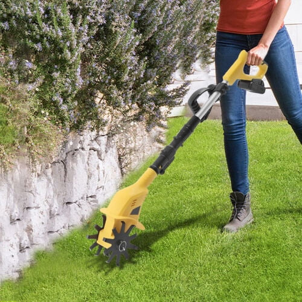 PAKKI 20V Cordless Electric Garden Tiller Cultivator (Black, 5.1 lb) ag50w