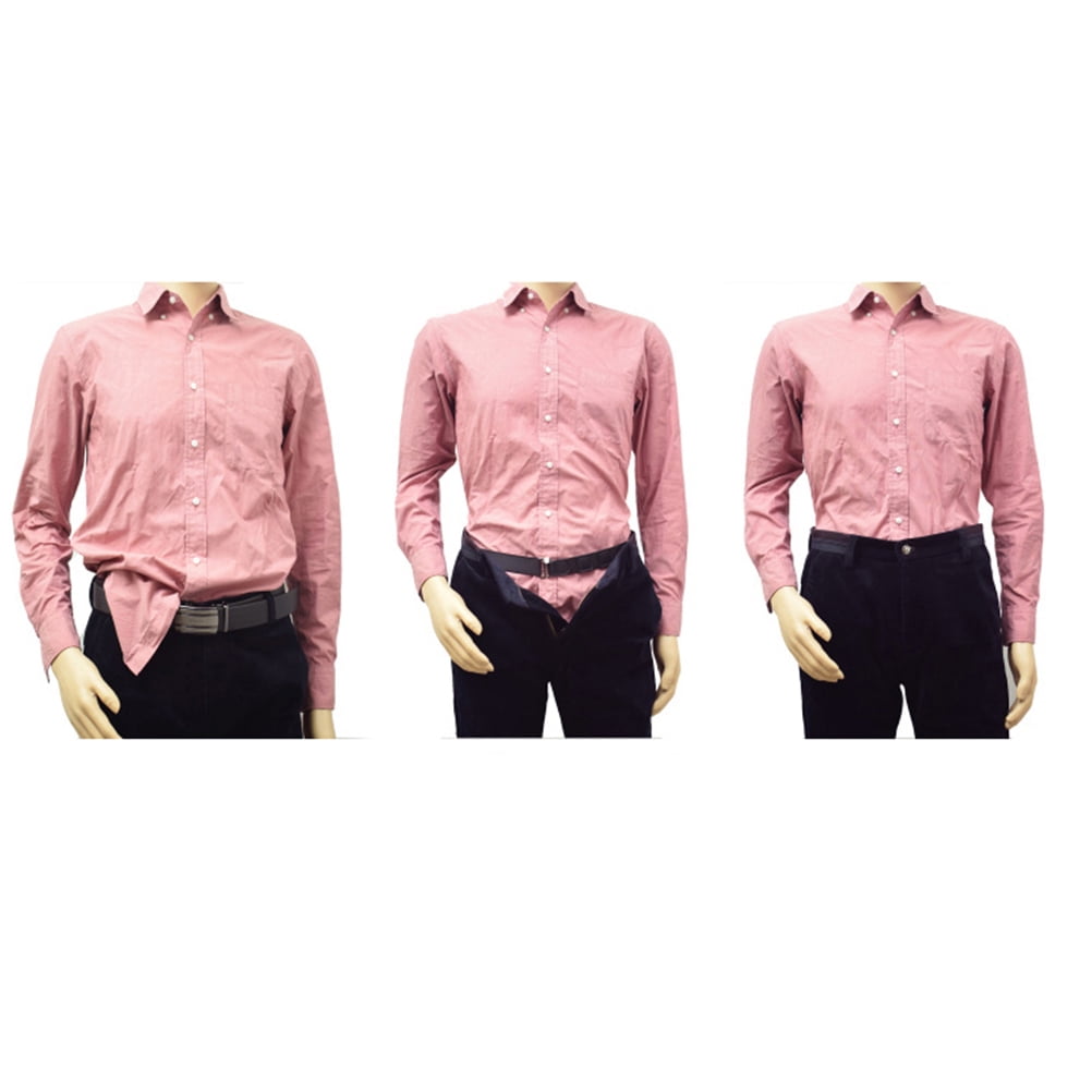 LOLIPPYY Shirt Stay Belt Non-Slip Anti-Wrinkle Tuck Holder for Dress Shirts (Black, M) khl1r
