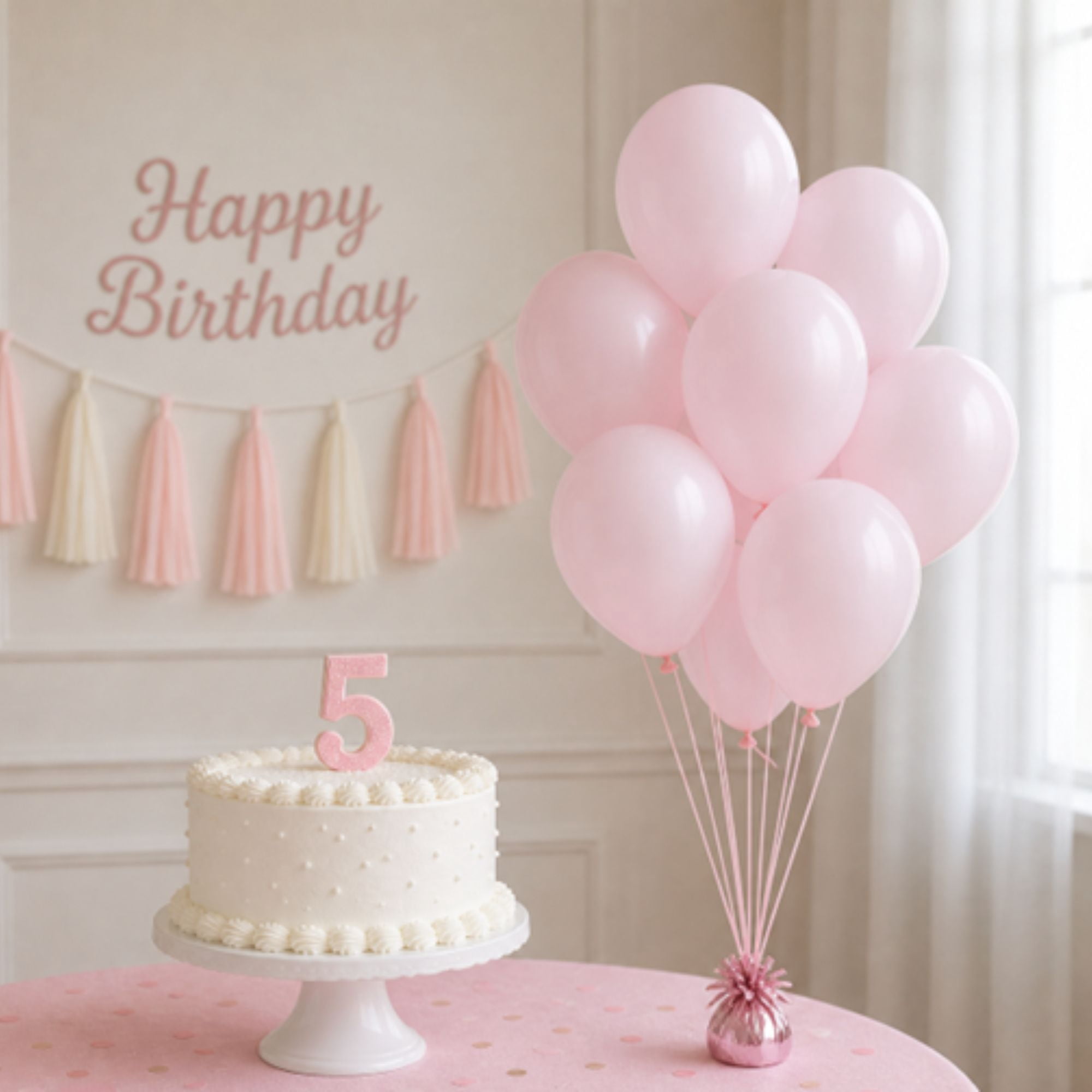 Way To Celebrate Latex Party Balloons (Light Pink, 15 Pieces, 12 in) 79vir