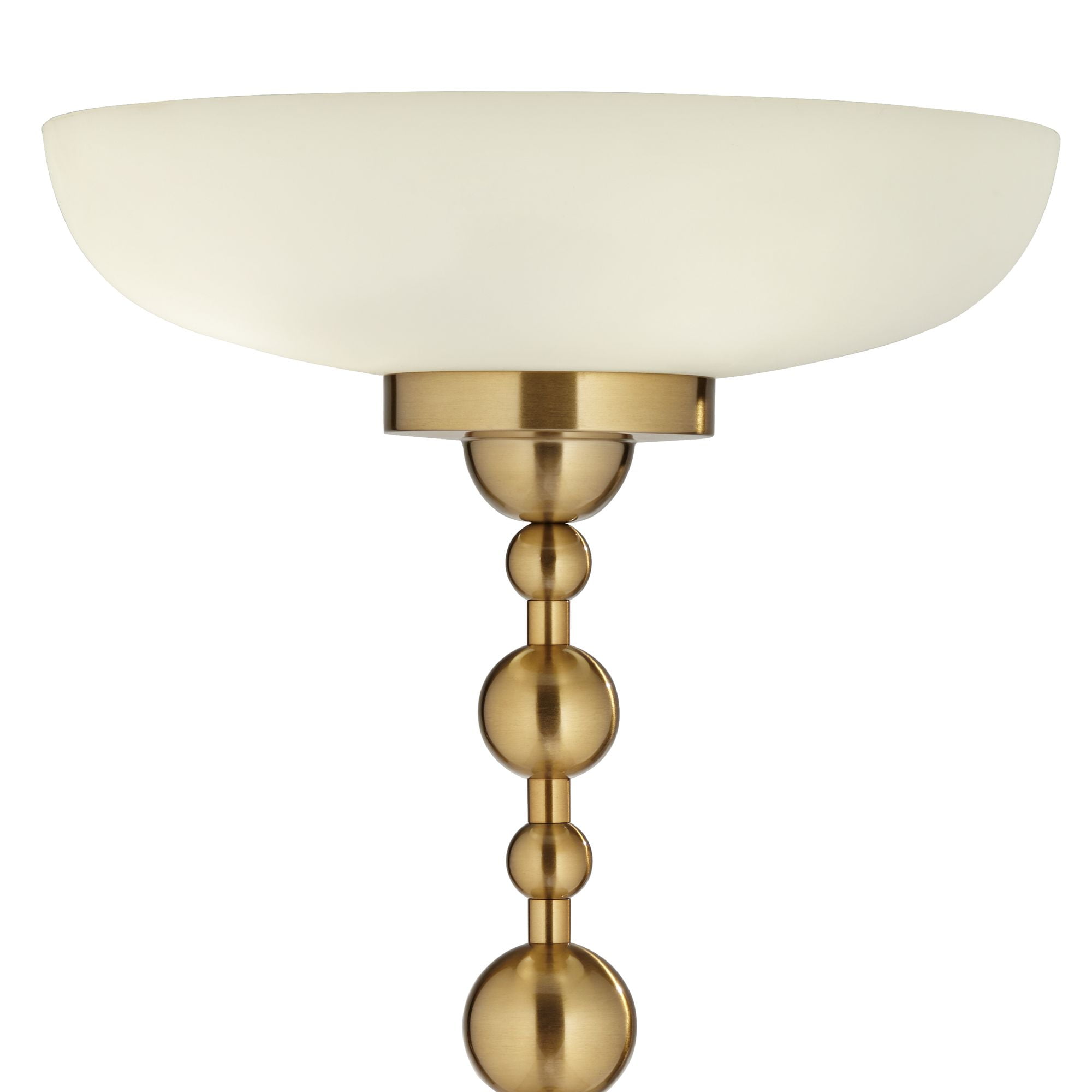 Possini Euro Design Summit Modern Torchiere Floor Lamp with Frosted Glass Shade (Warm Gold, 71 in) yjh2g