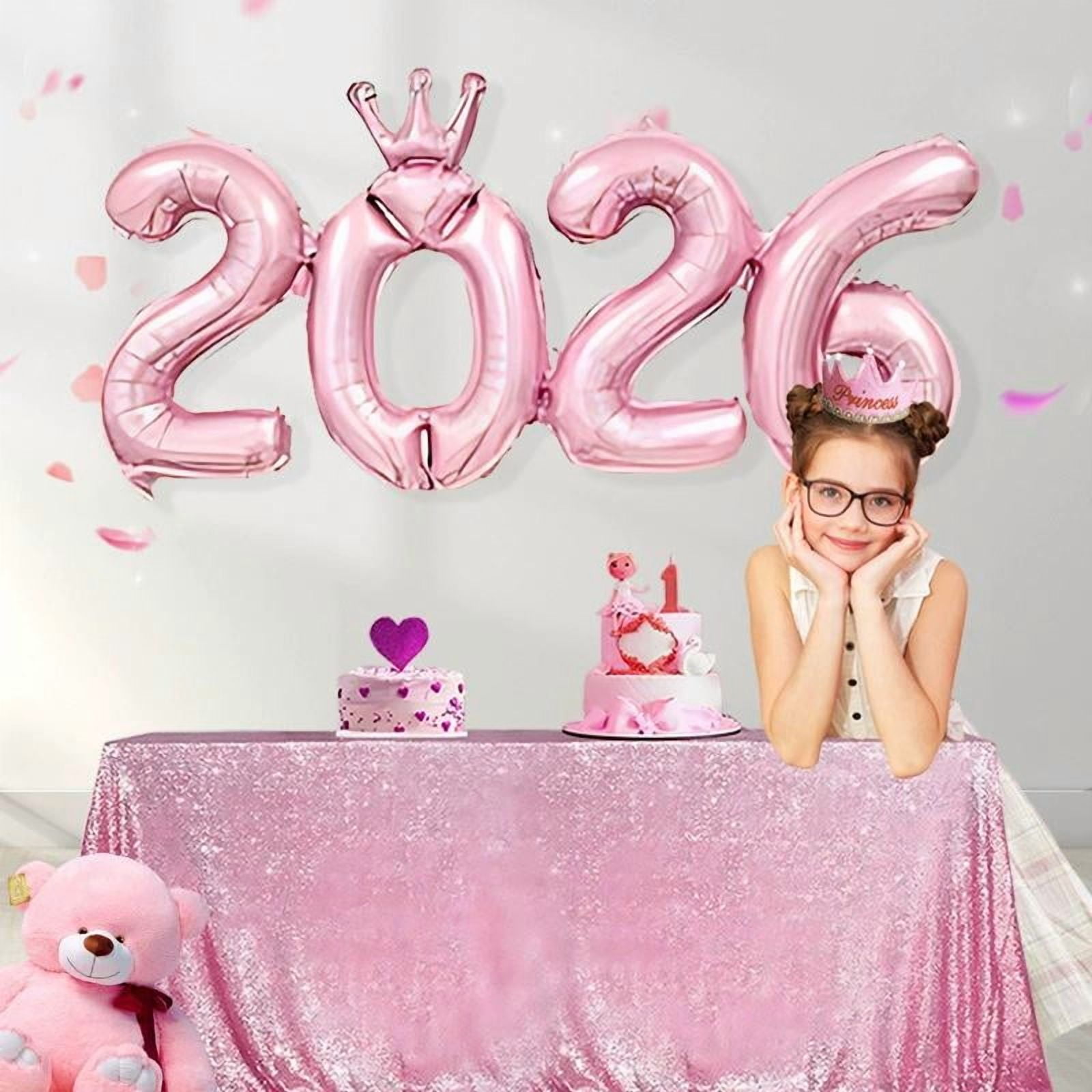 Generic 2026 Number Balloon Set for New Years Eve and Graduation Party Decorations (Gold, 40 in) ic35e