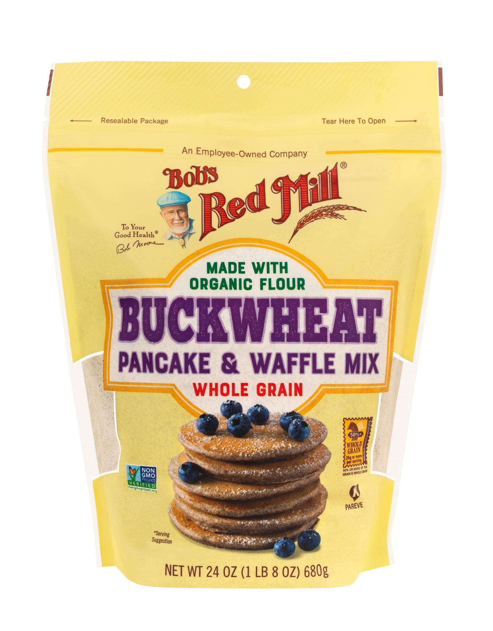 Bob's Red Mill Buckwheat Pancake & Waffle Mix (Whole Grain, 24 oz) 7b8ss