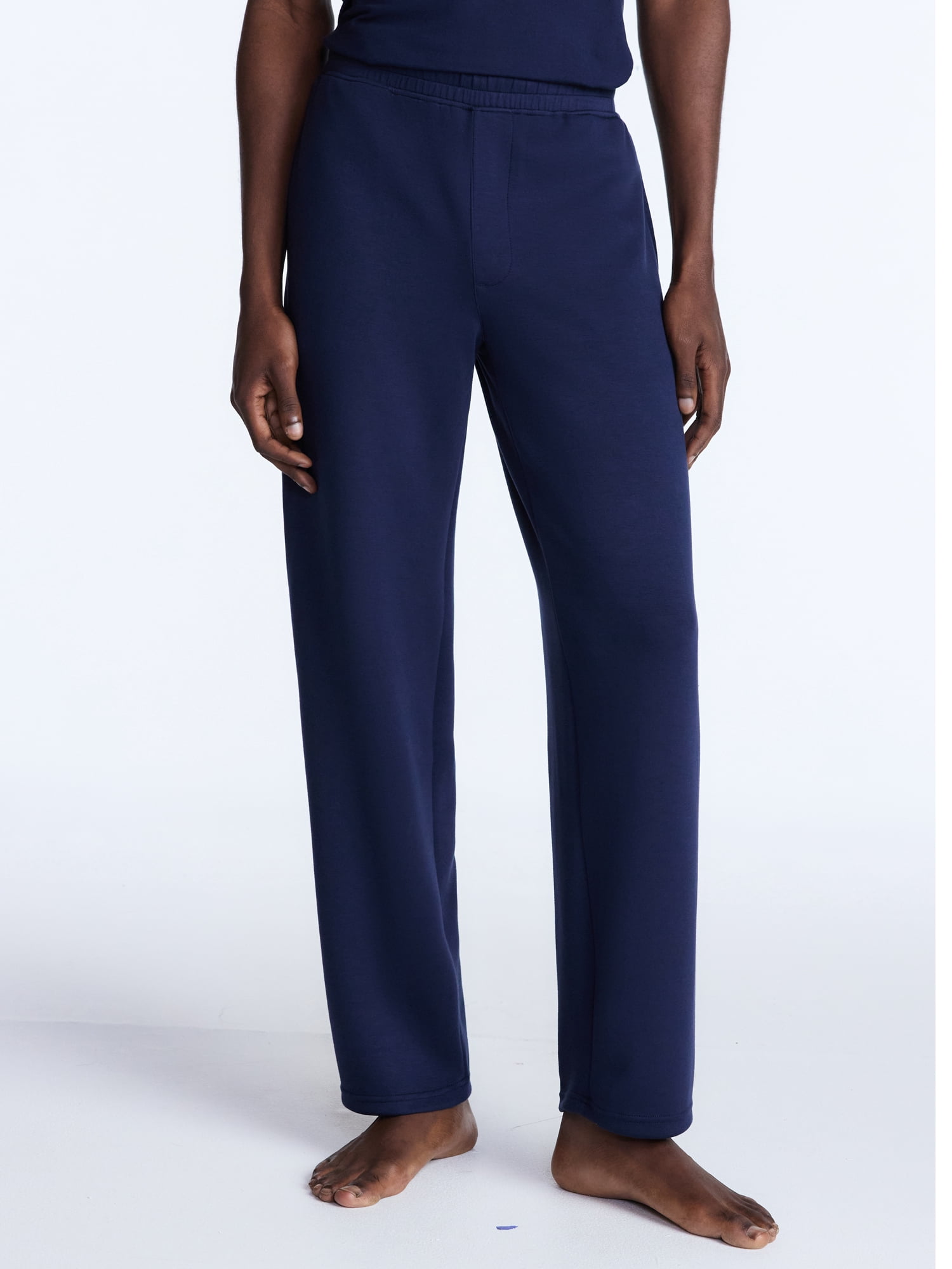 George Men's Knit Sleep Pants (Regular Fit, Soft Scuba Fabric, XS-3XL) oionw