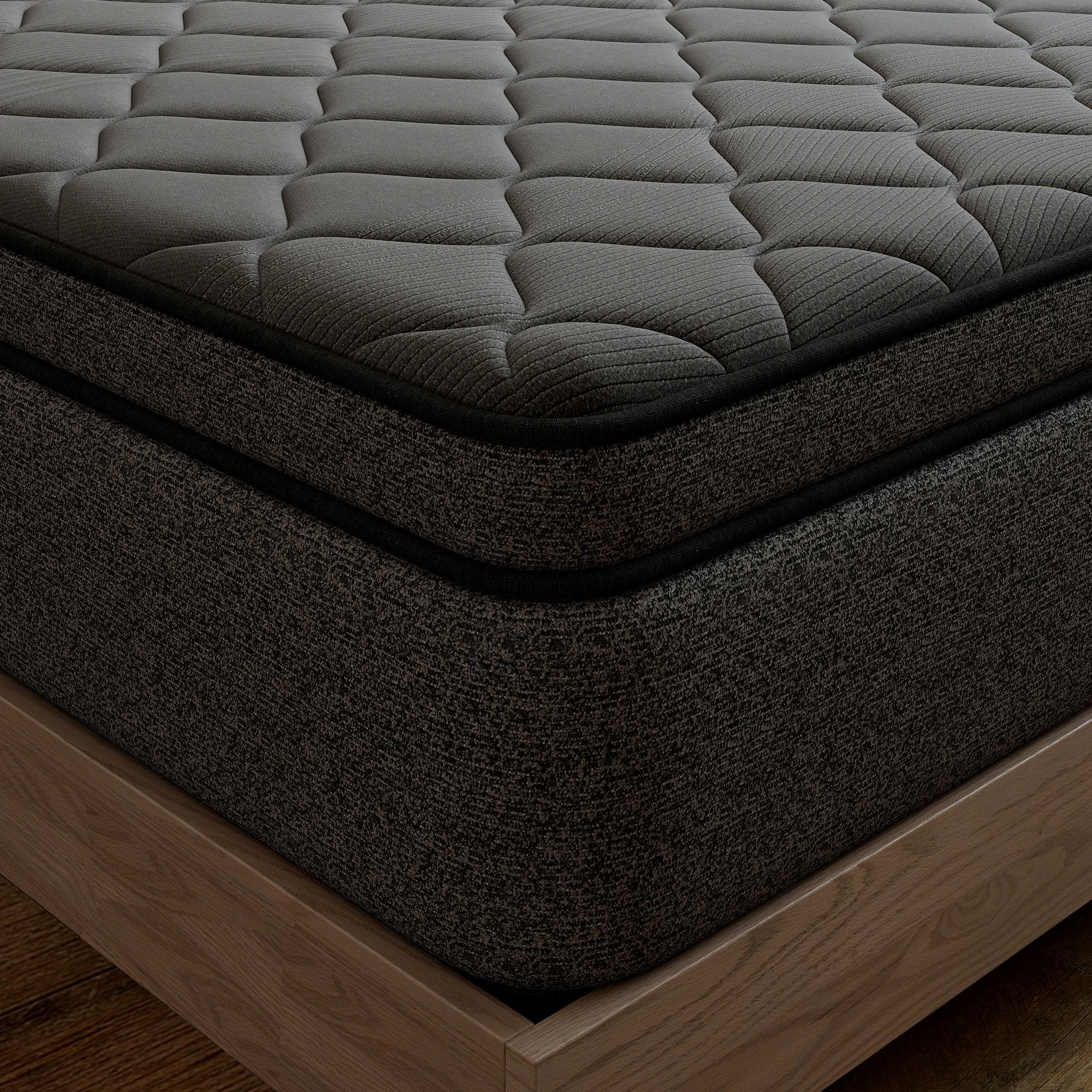 OPV 14-inch Hybrid Twin Mattress, Memory Foam & Pocket Spring Euro Top, Medium Firm Comfort (Gray, Twin) eas8u