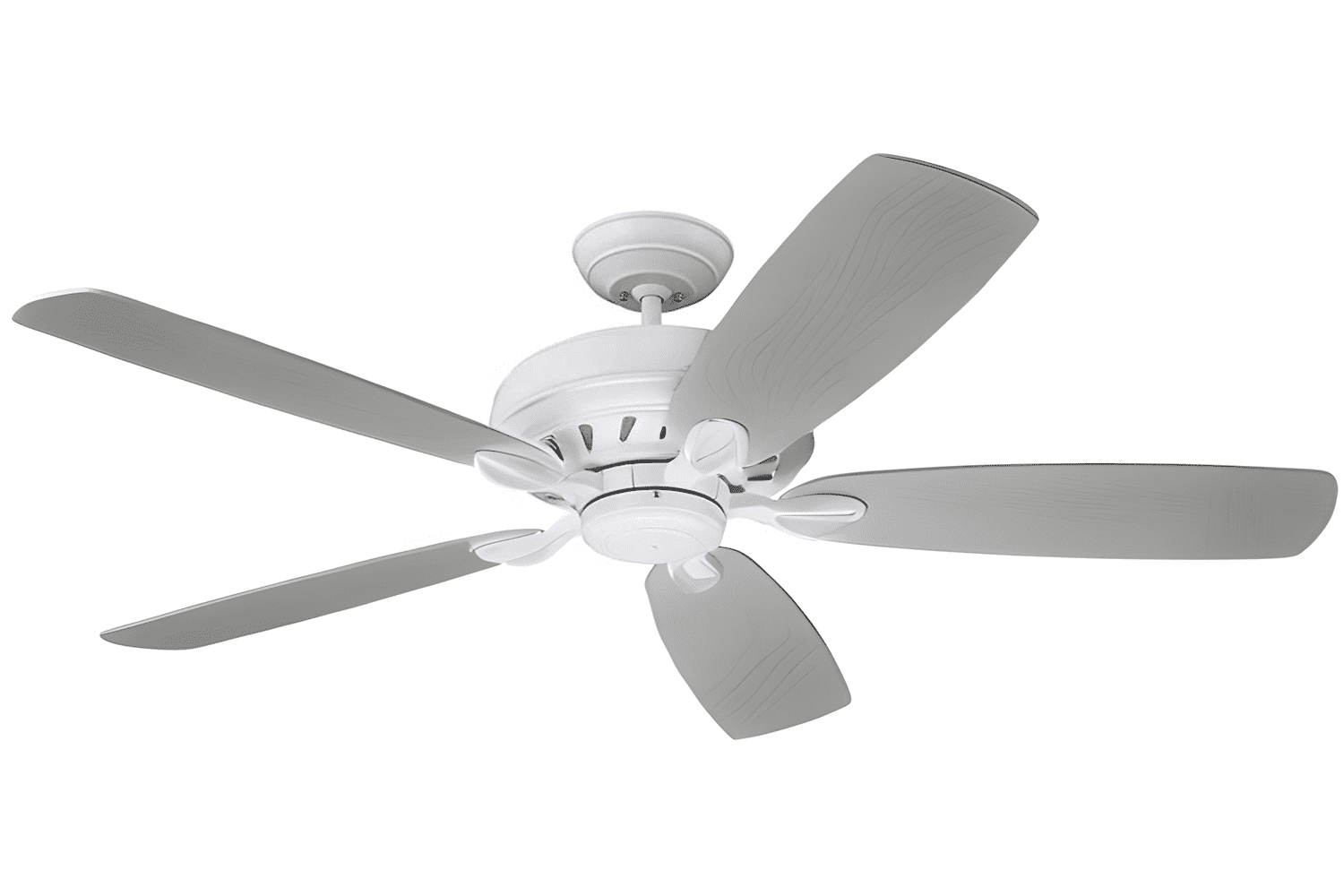 Luminance Kathy Ireland Home Penbrooke Eco Ceiling Fan with 6-Speed Wall Control (Satin White, 60 in) t7p6x