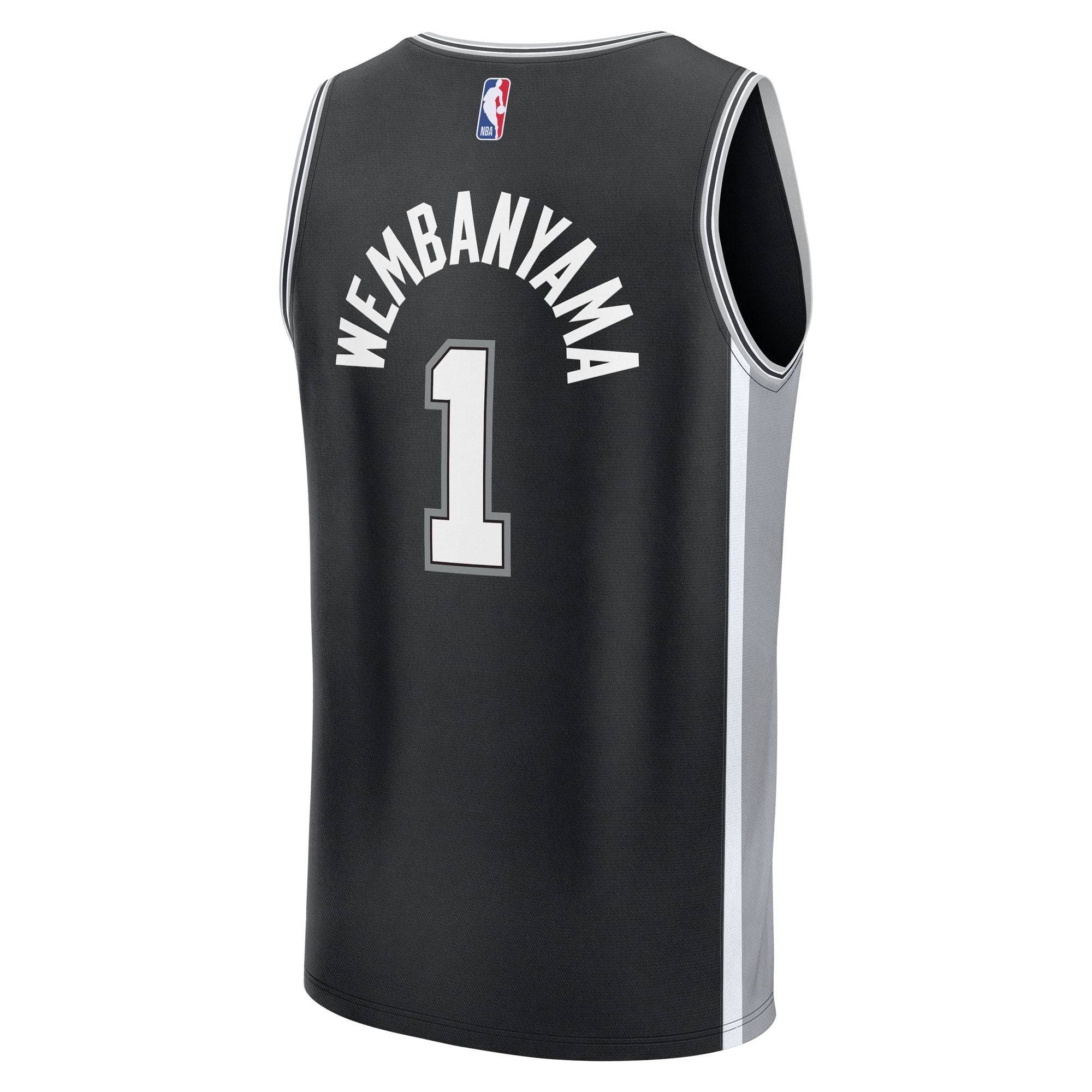 Fanatics San Antonio Spurs Victor Wembanyama Icon Edition Fast Break Replica Jersey (Black, Men's Large) 57gk9
