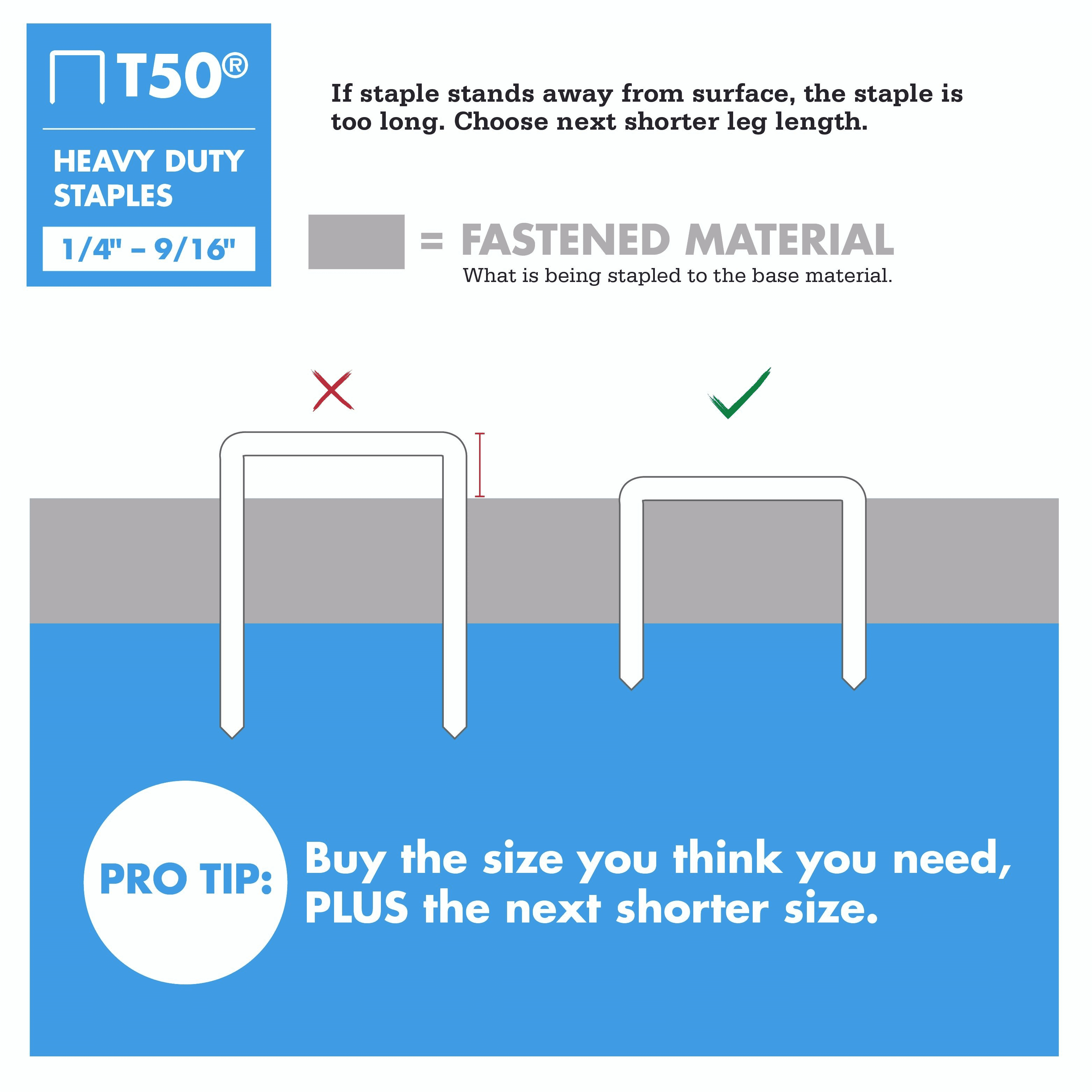 Arrow T50 Heavy-Duty Steel Staples (1/2 in, 5,000 Pack) 3sndq