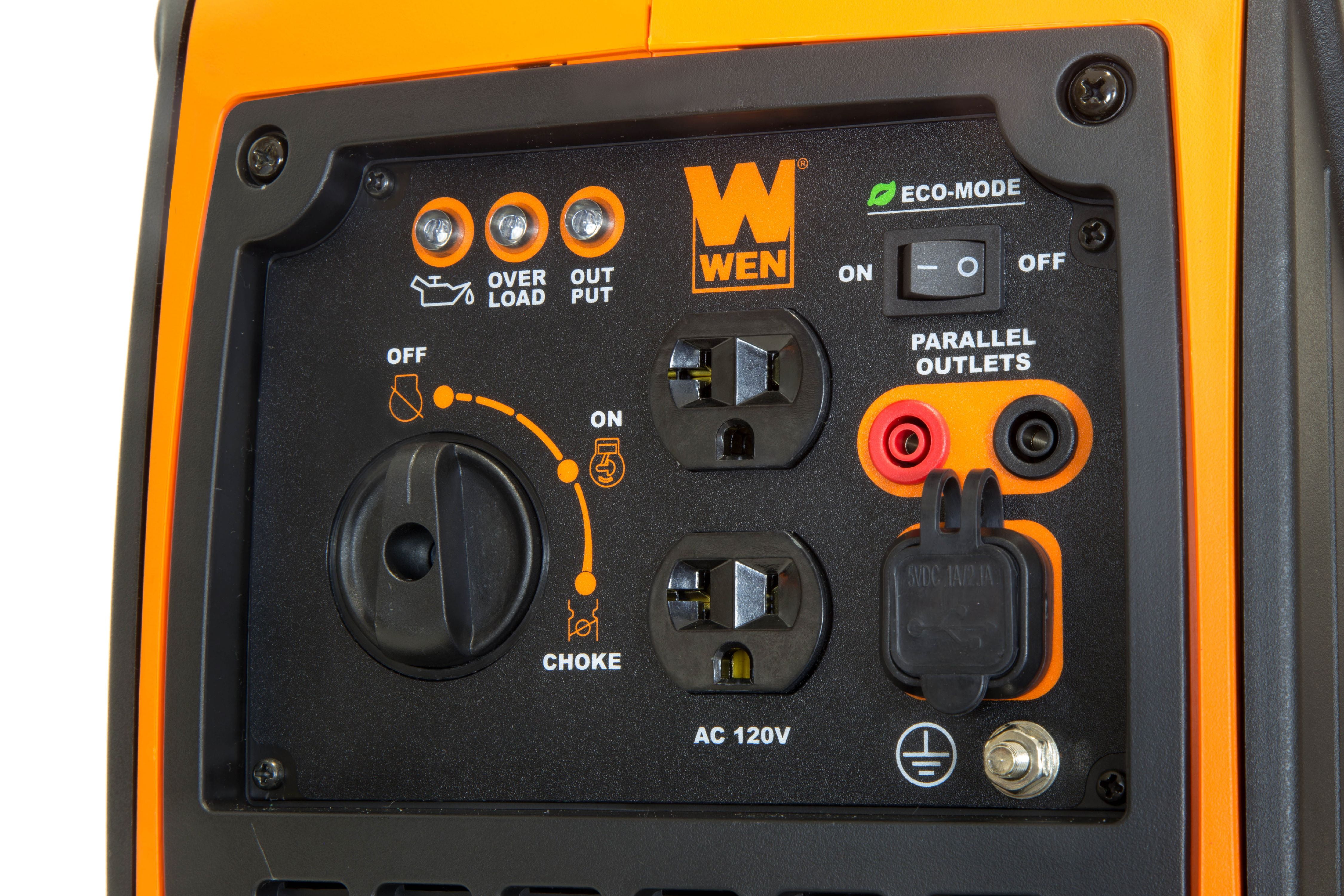 WEN 1250-Watt Gas-Powered Inverter Generator (Quiet Portable Power, 1250 Surge Watts) 47gra