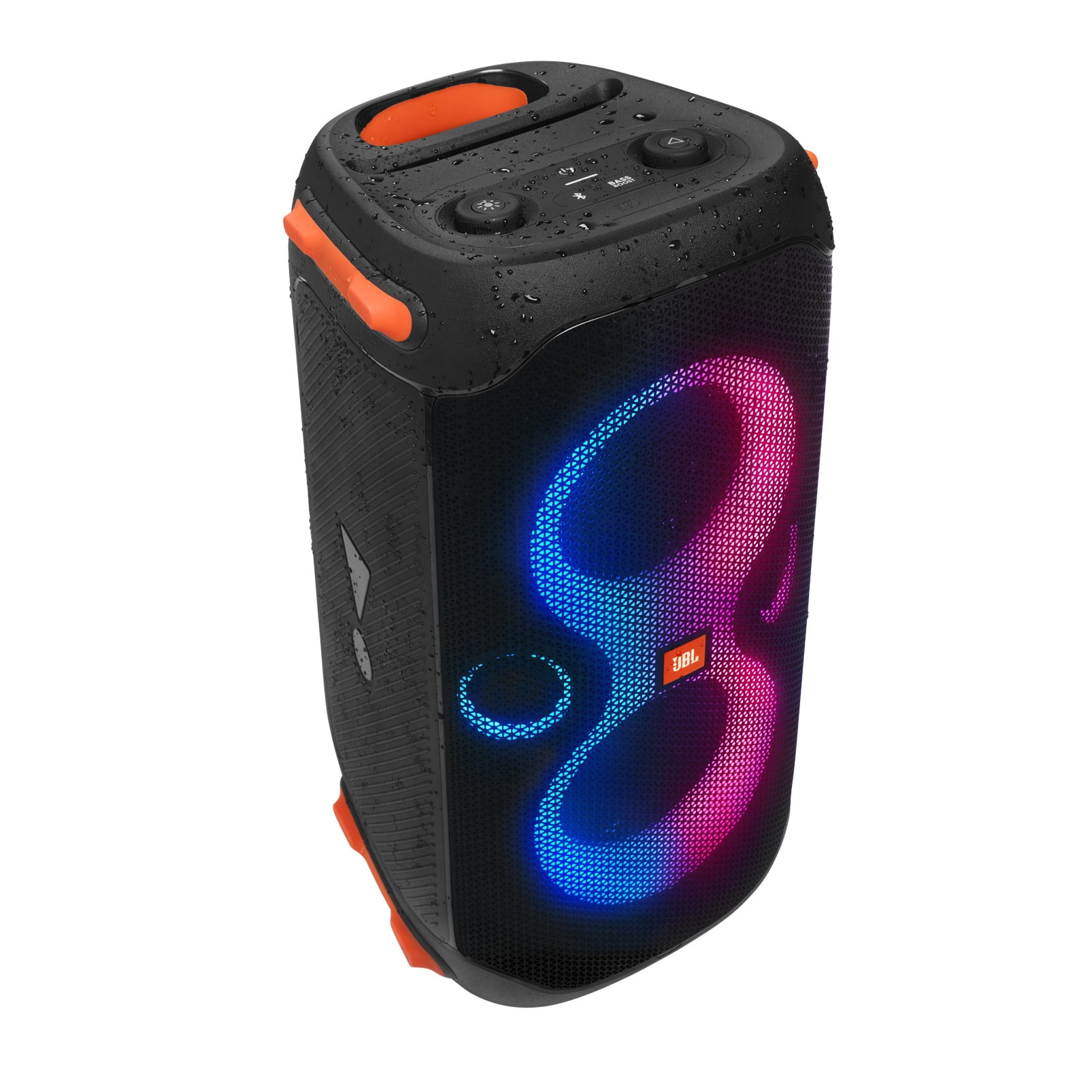 JBL PartyBox 110 Portable Bluetooth Speaker with Dynamic Light Show and Deep Bass (Black) pjgzz