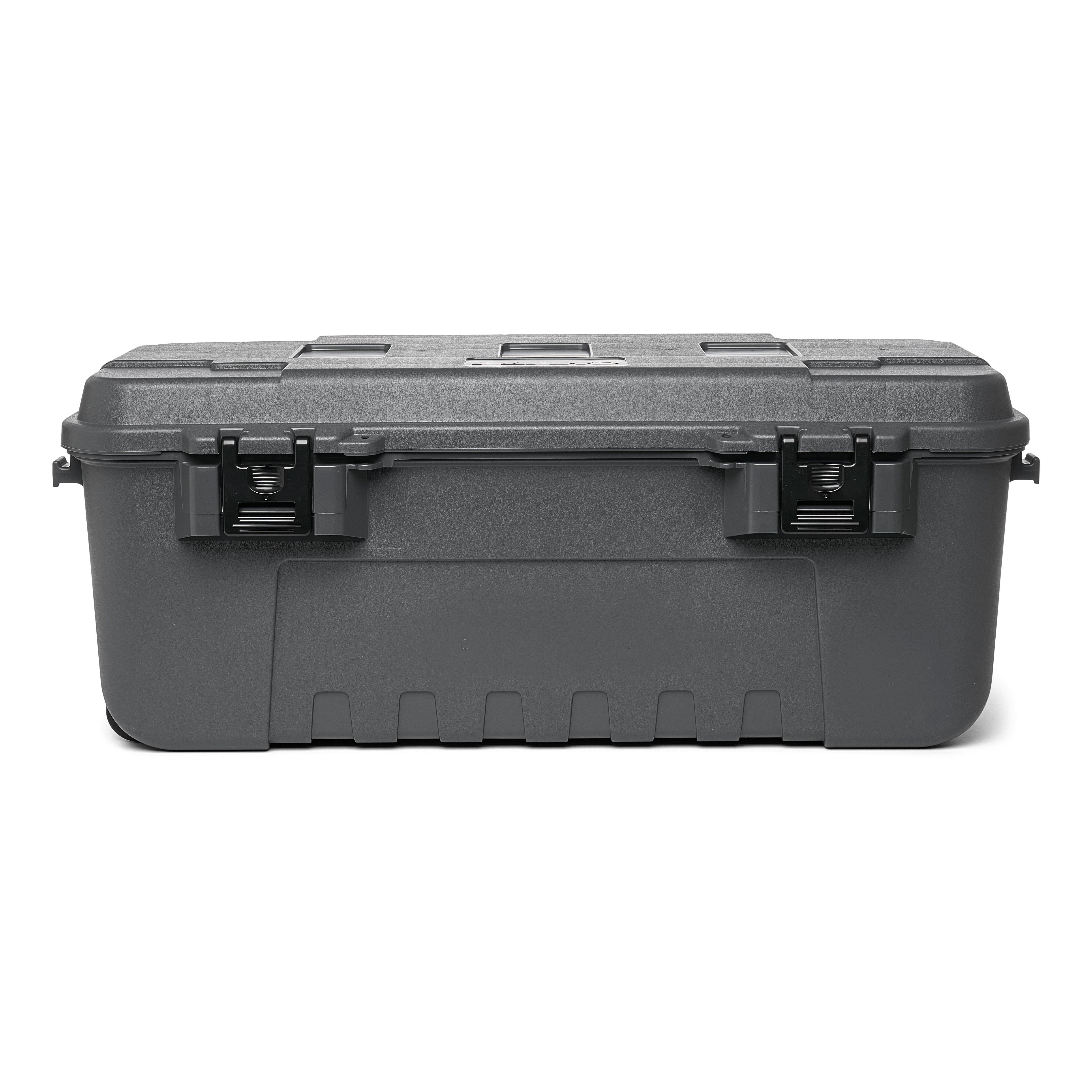 Plano Sportsman's Trunk Heavy-Duty Storage Box (Charcoal, 2 Pack, 3.6 cu ft) qleyv