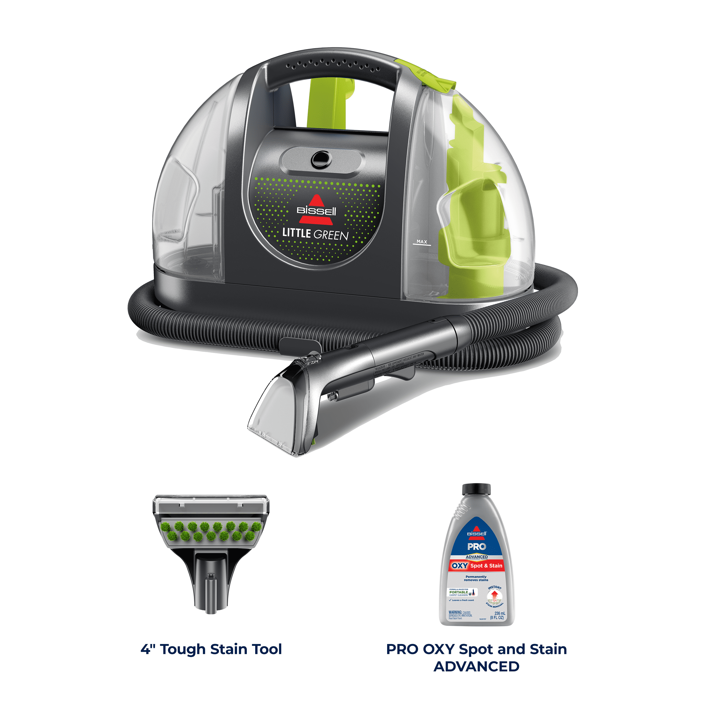 BISSELL Little Green Portable Deep Cleaner for Carpet, Upholstery, and Auto (Green, 48 fl oz Tank) i2xj1