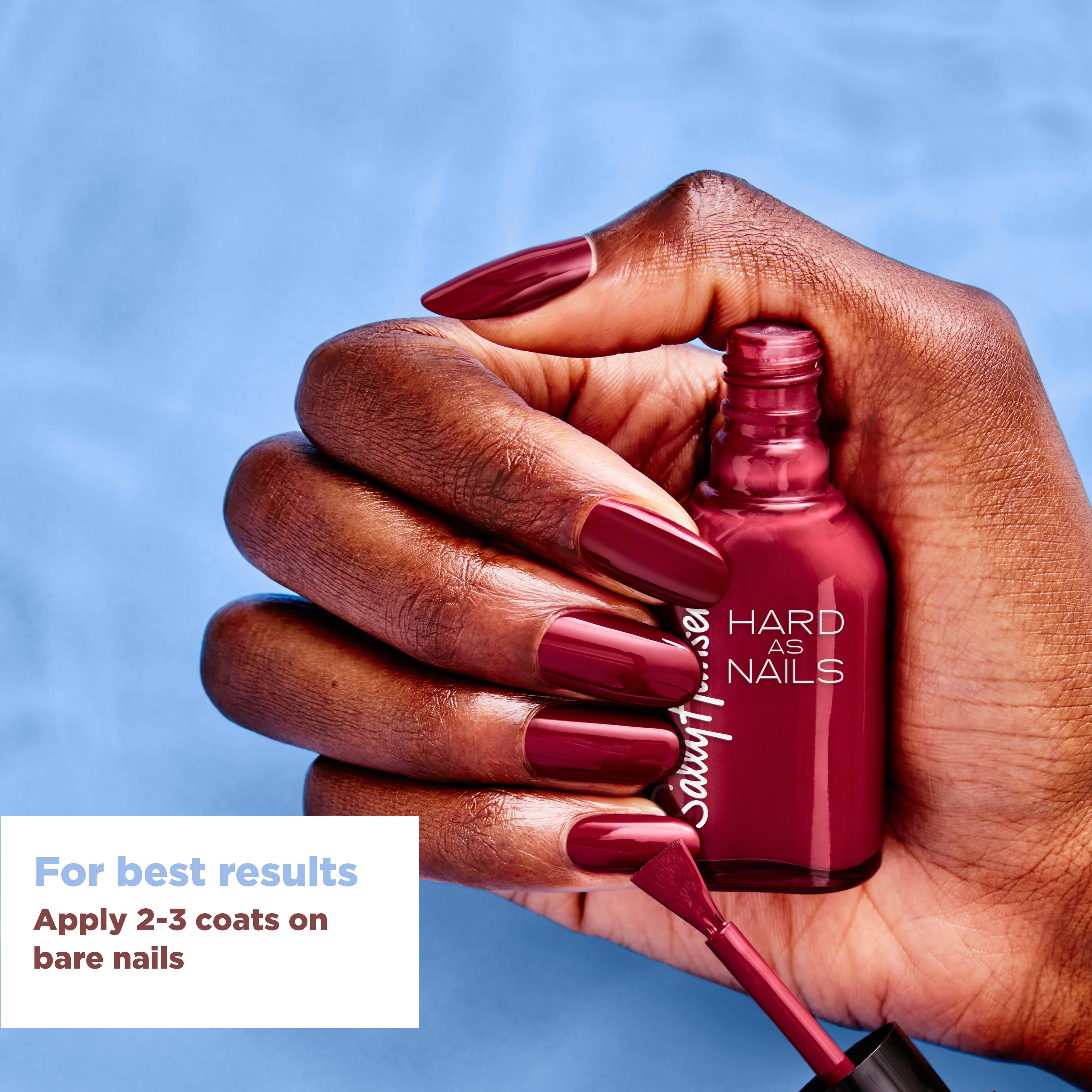 Sally Hansen Hard as Nails Nail Polish, Long-lasting Strengthening Formula (Crystal Clear, 0.45 oz) xqj0r