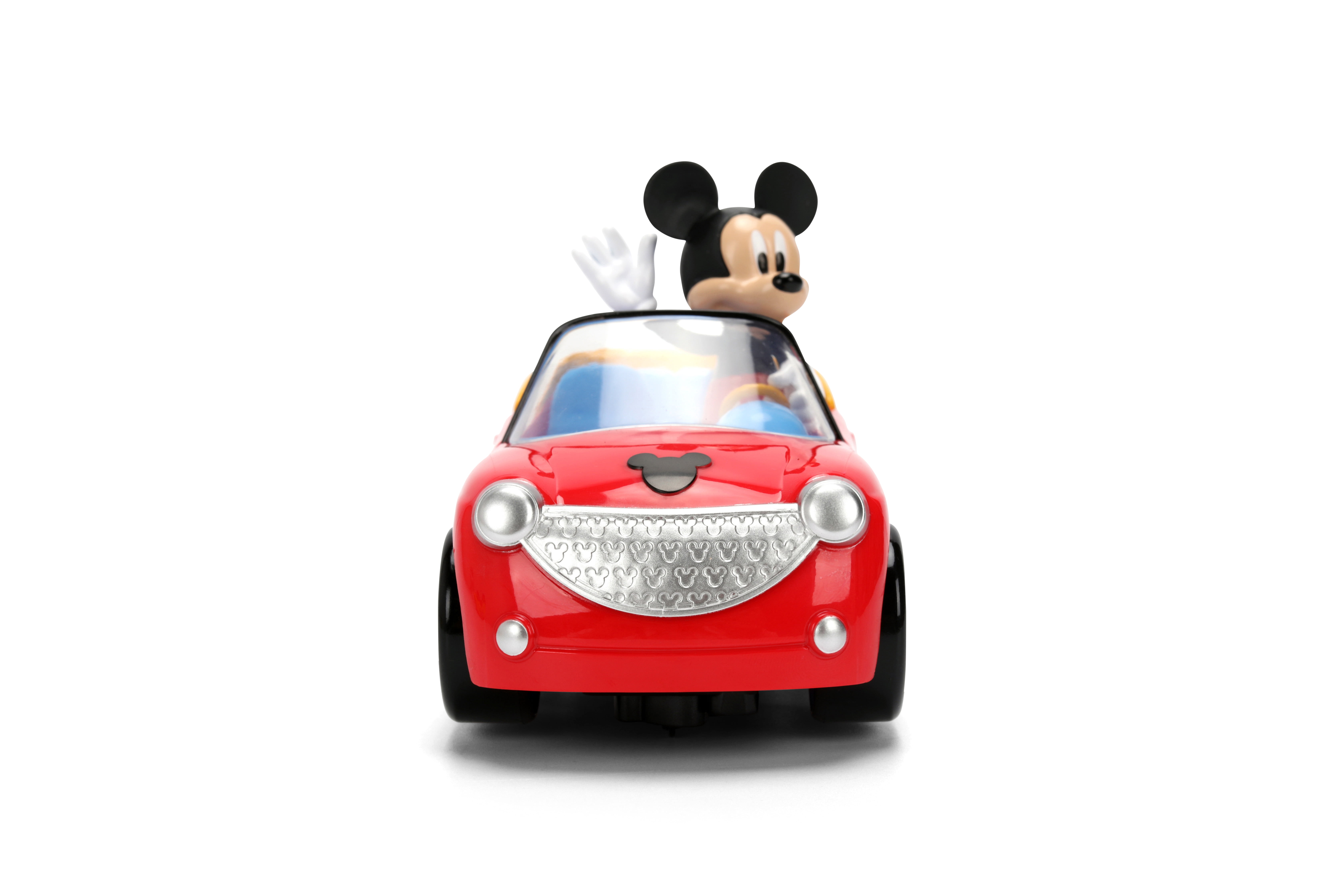Disney Mickey Mouse Roadster RC Car Remote Control Vehicle (Red, 5.5 in) 2dgst