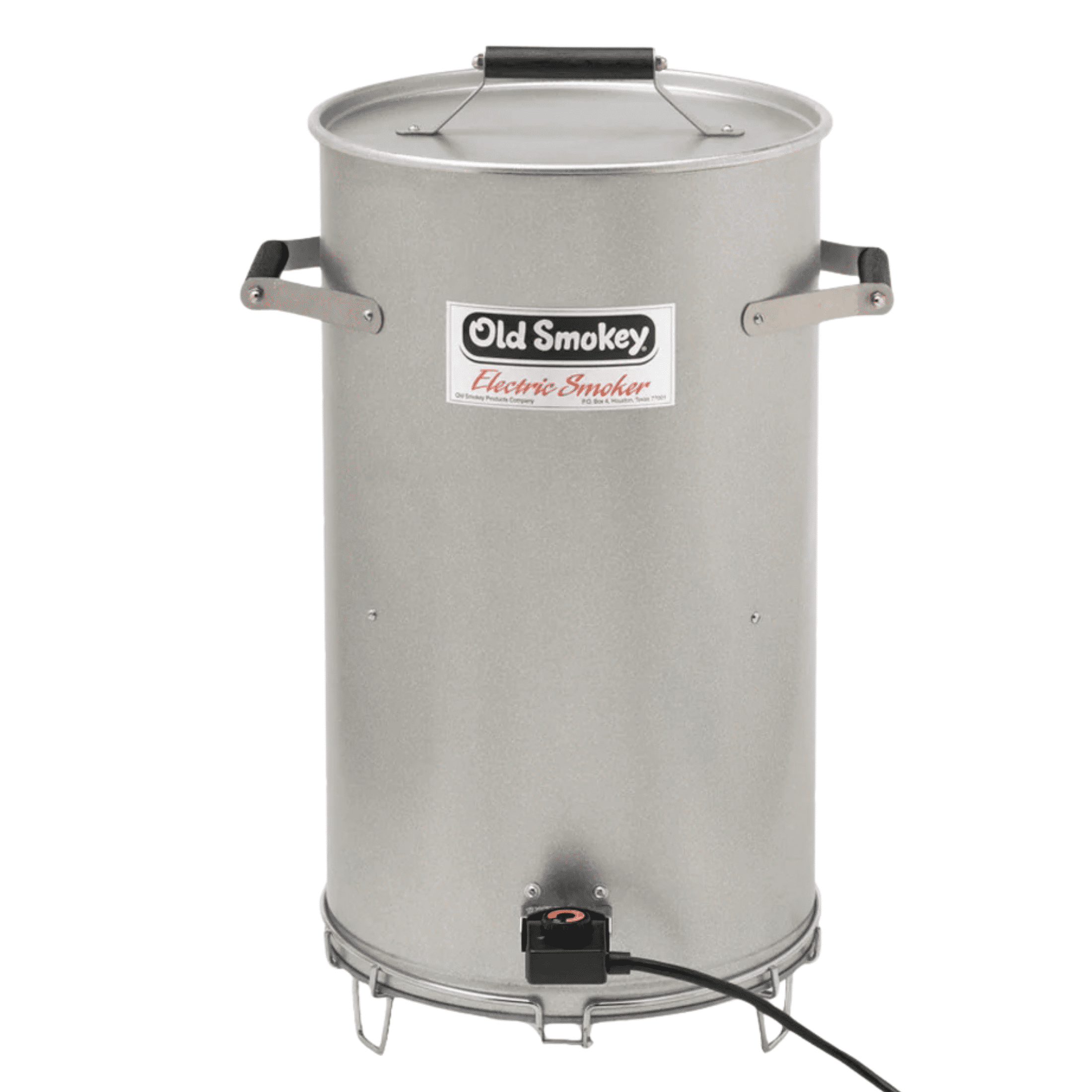 Old Smokey Electric Smoker, Outdoor BBQ Grill with Adjustable Heat Control and Dual Cooking Grates (Silver, 15 in) tcecs