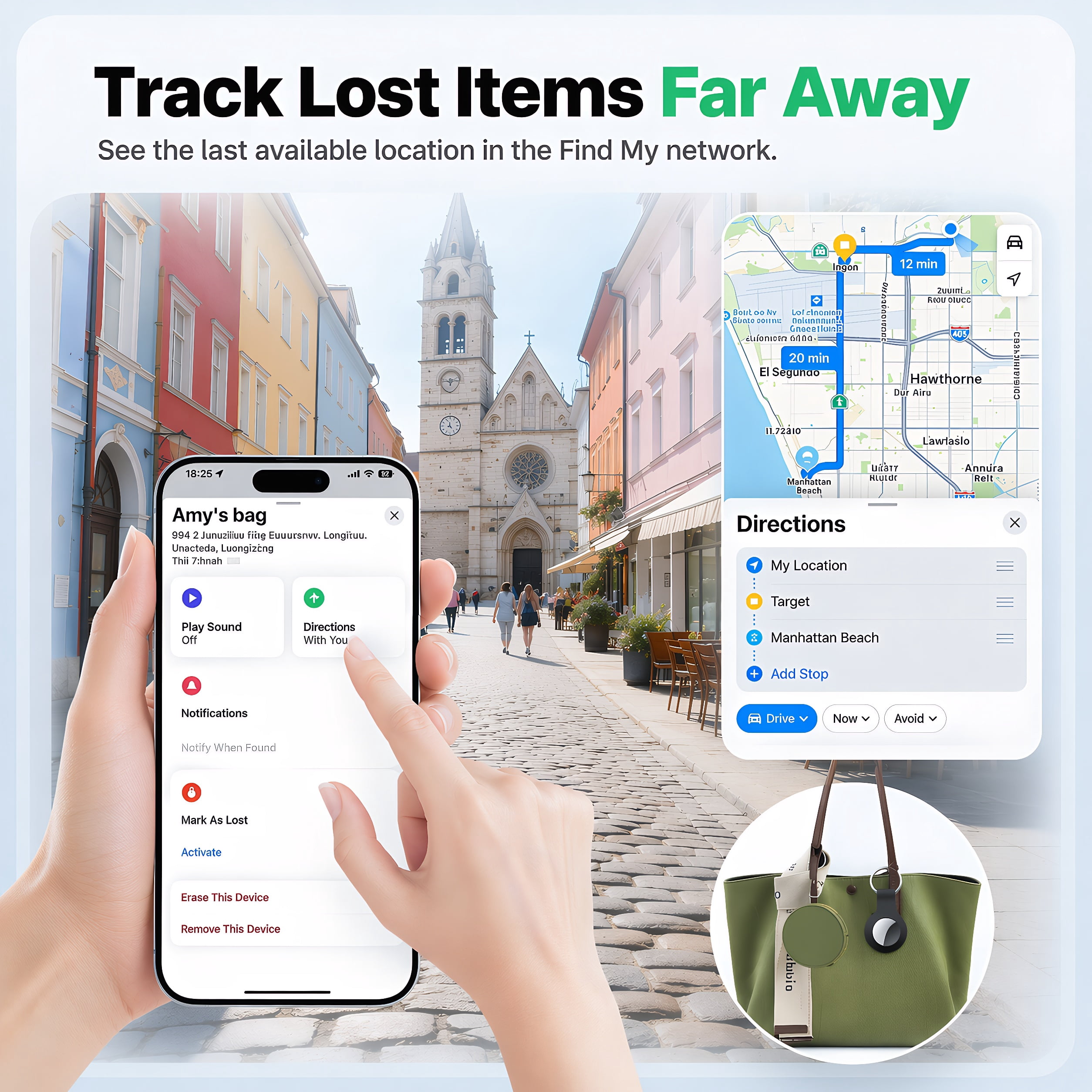 STARBIAO Bluetooth Tracker for Apple Find My, Waterproof Item Locator for Keys and Luggage (Black, 4 Pack) mxn4z