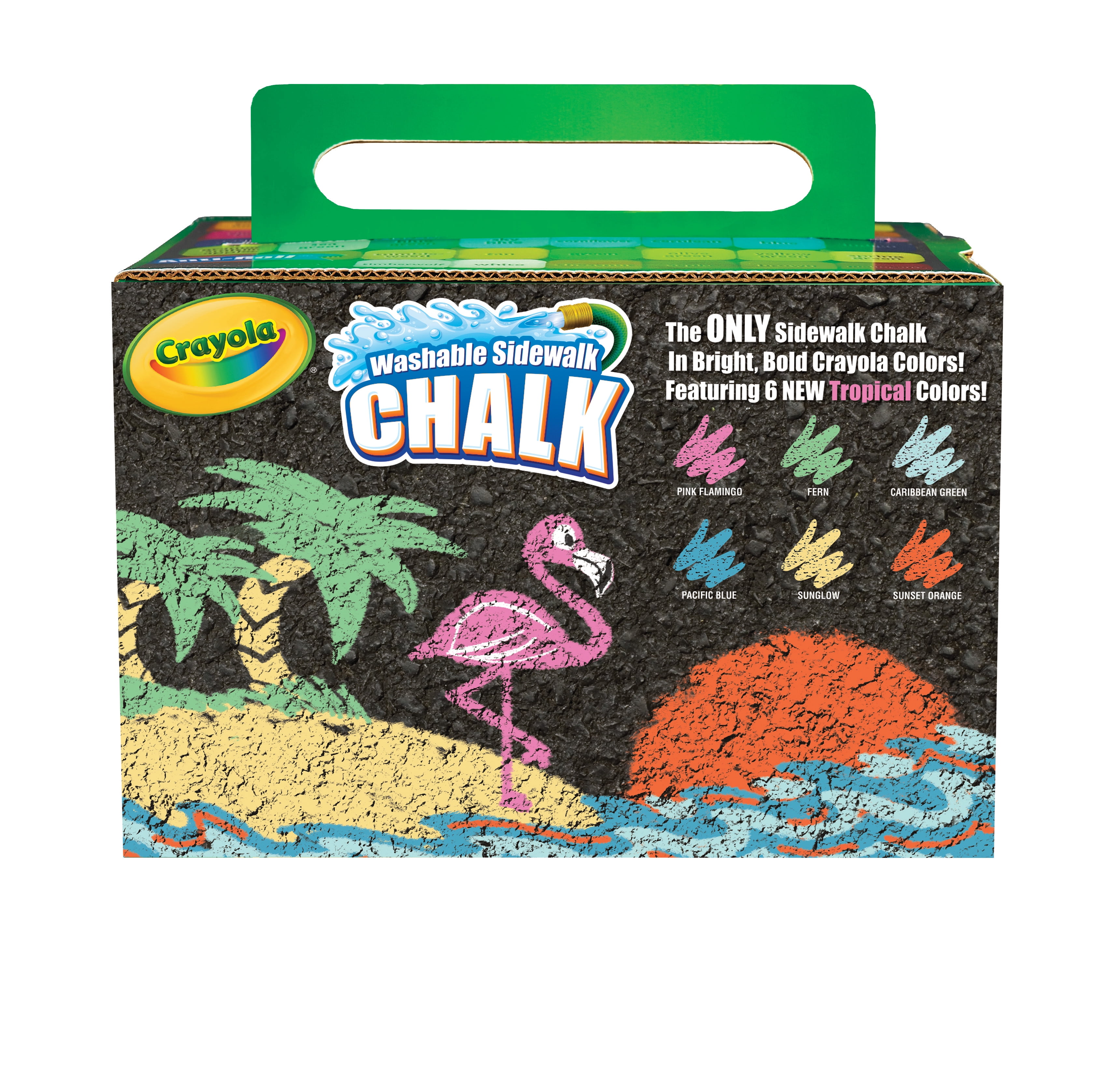 Crayola Washable Sidewalk Chalk for Outdoor Creative Play (Assorted Colors, 48 Count) ioypw