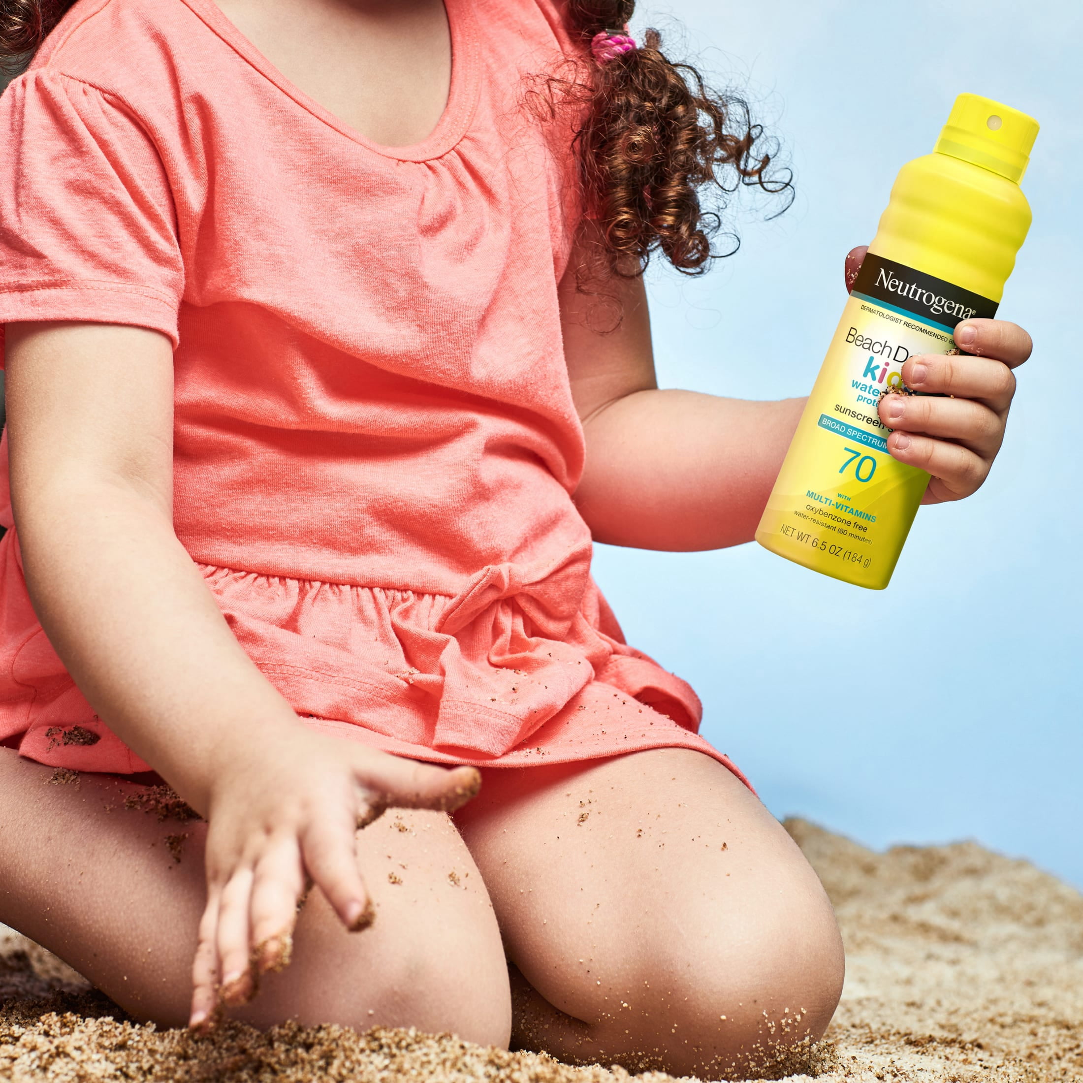 Neutrogena Beach Defense Kids Sunscreen Spray SPF 70 Broad Spectrum UVA/UVB Protection (6.5 oz) jhxq8