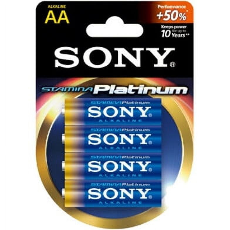 Sony Stamina Platinum Alkaline AA Batteries (4 Pack) to8cd