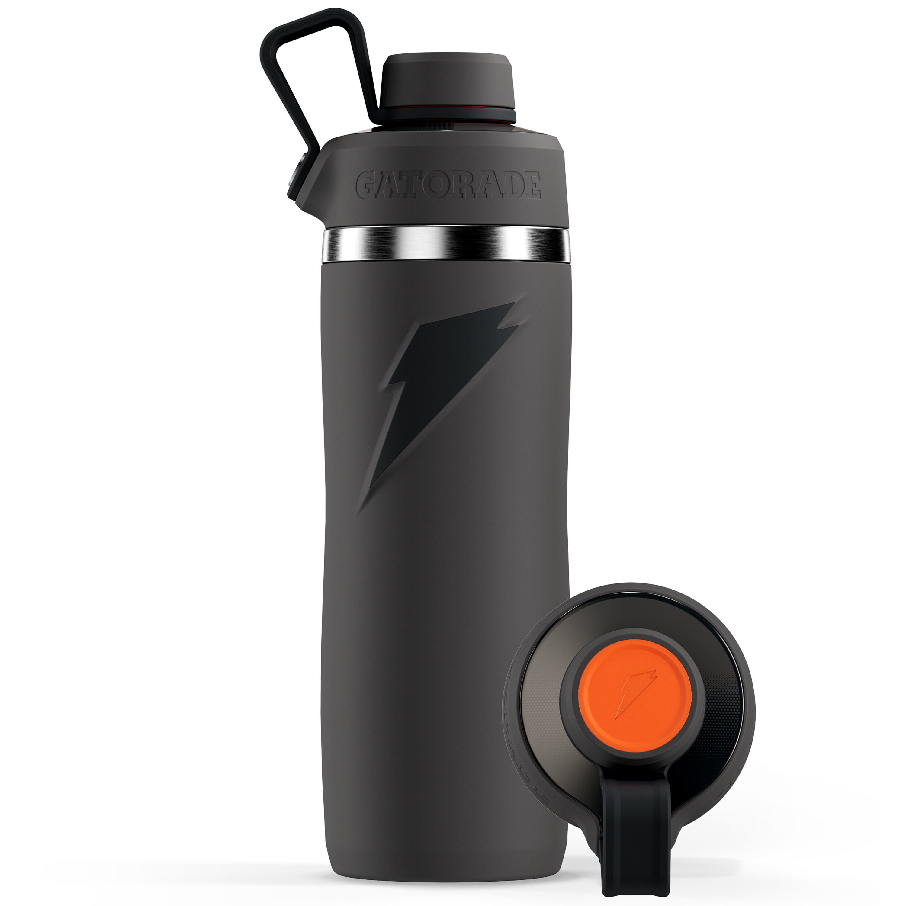 Gatorade Overtime Stainless Steel Insulated Drinkware with Twist Cap (Graphite, 22 oz) cd8h6