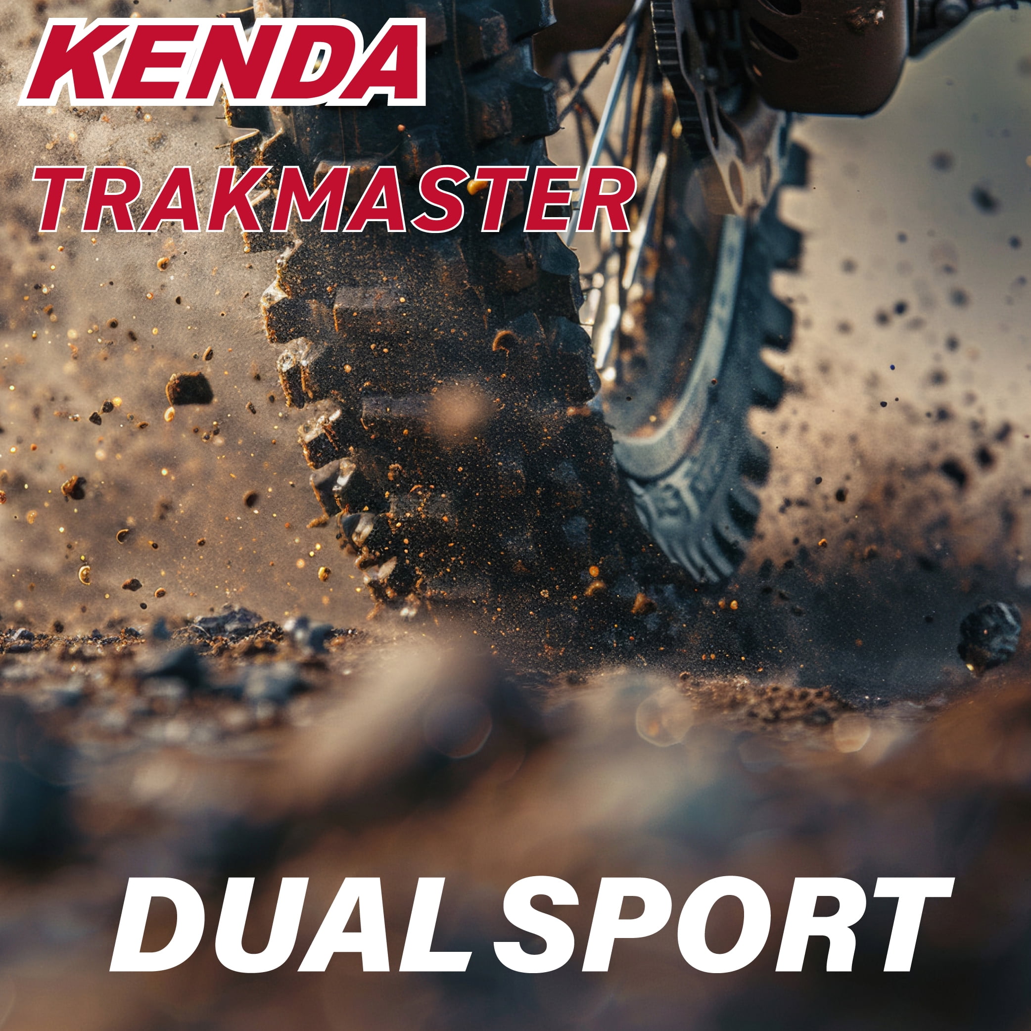 Kenda Trakmaster K760 Rear Motorcycle Tire (Black, 100/100-18) l1ez9