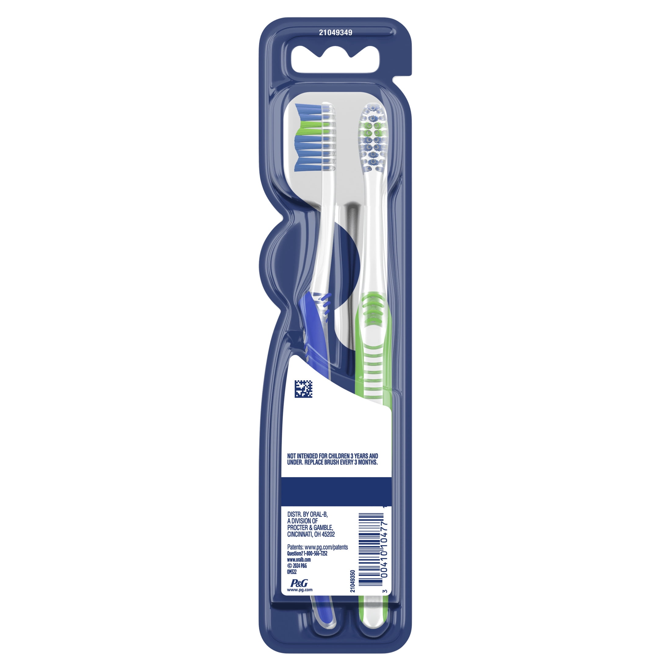 Oral-B Advanced Clean Soft Toothbrush with Indicator Bristles (2 Count) 2oigh