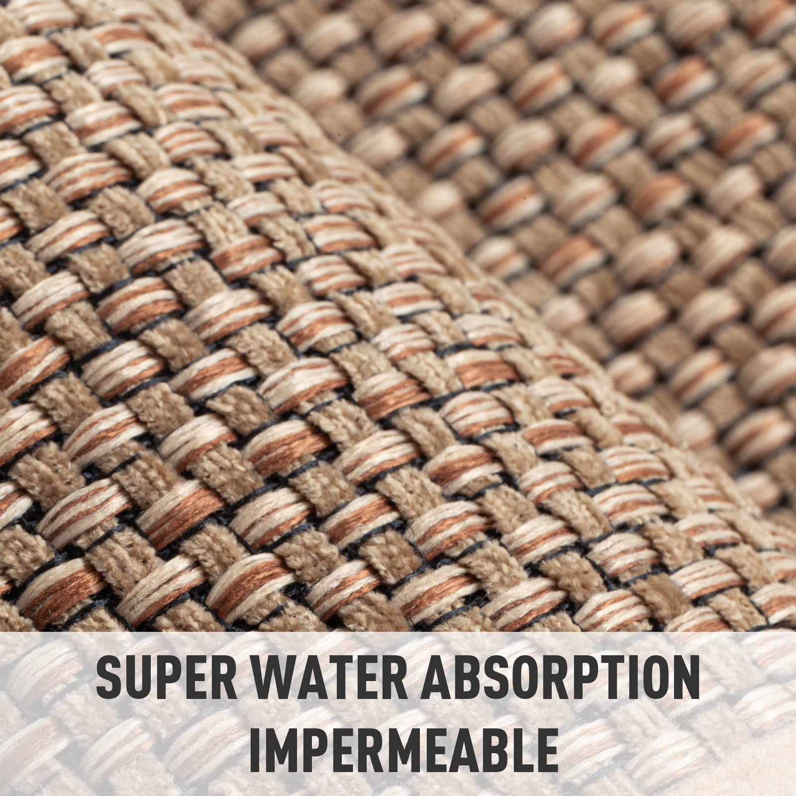 VUNATE Non-Slip Kitchen Floor Mat, Absorbent Washable Runner Rug for Sink Area (Beige, 20 in x 32 in) o00sp