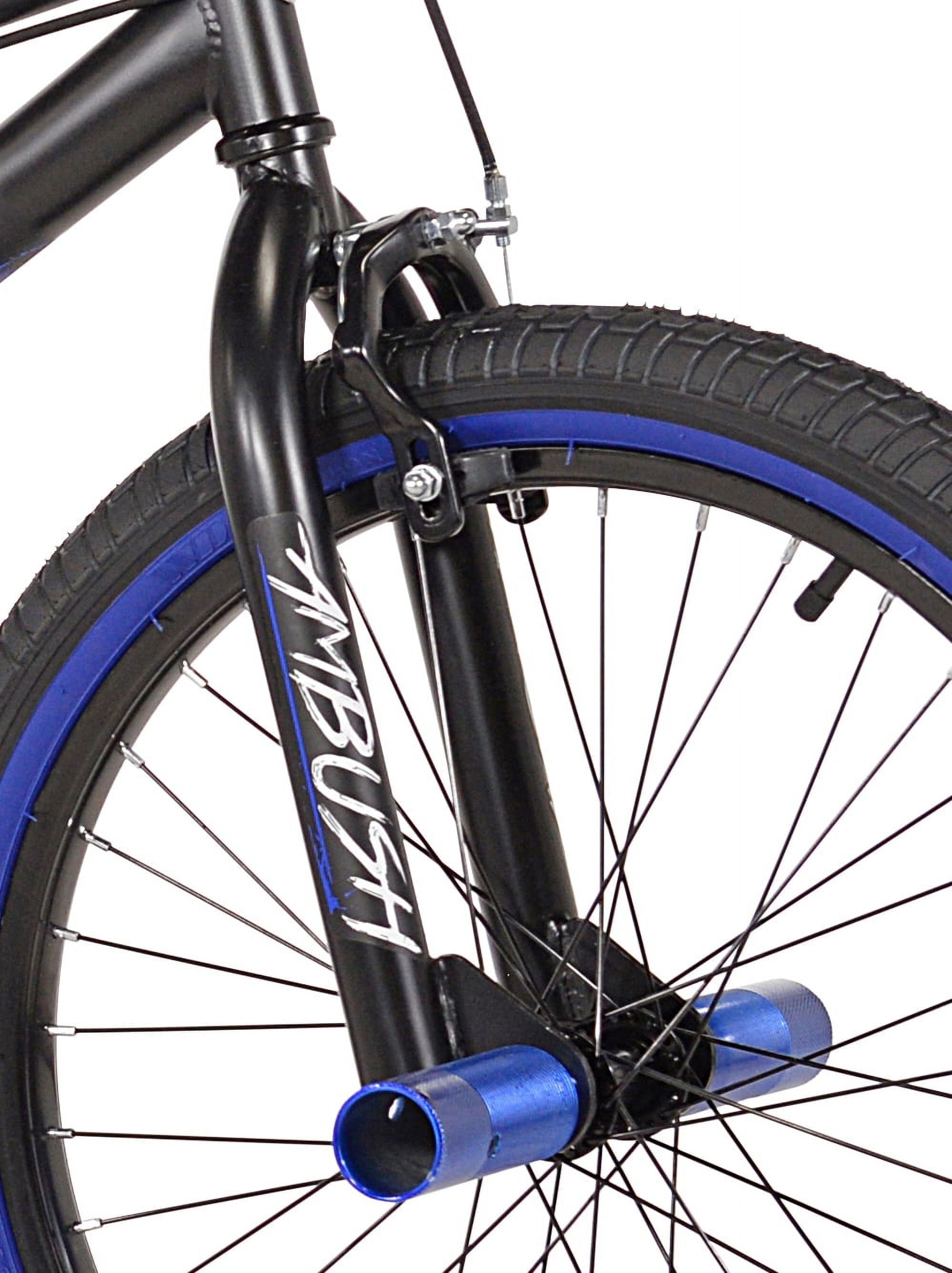 Kent Bicycles Ambush Boys' BMX Bike, Durable Steel Frame with Hand Brakes (Blue, 20 in) ktjev