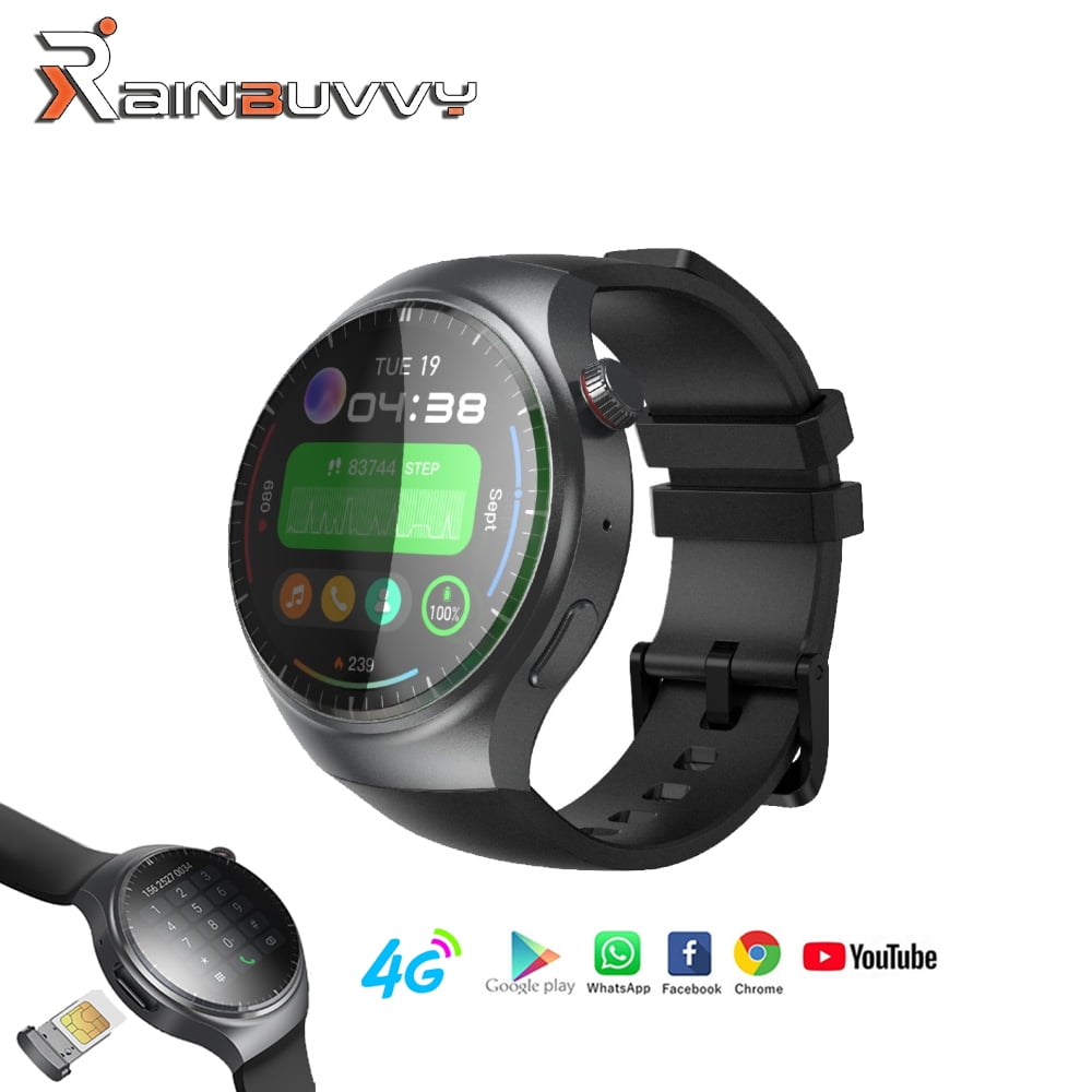 Rainbuvvy DM80 4G Smart Watch with AMOLED Display, GPS, Fitness Tracker, and Sleep Monitoring (Black, 1.43 in) nqwd4
