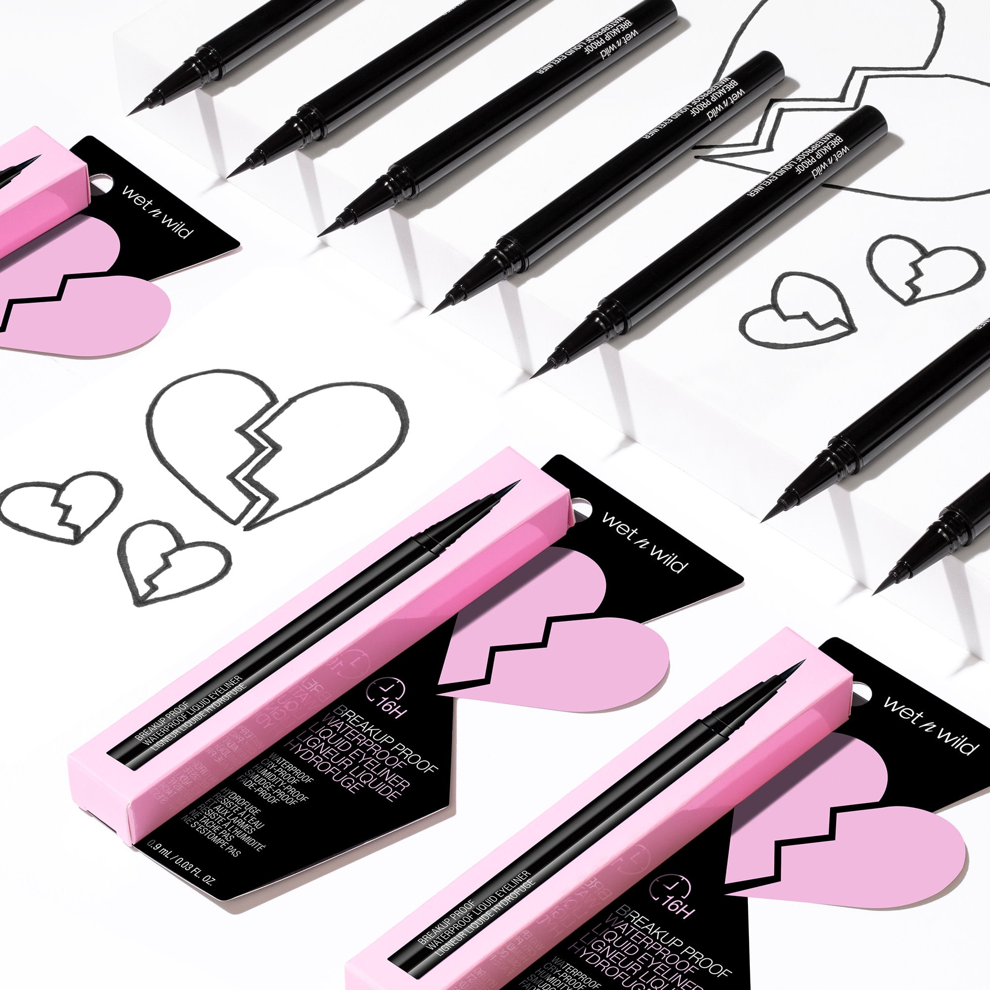 Wet n Wild Mega Last Breakup-Proof Liquid Eyeliner, Waterproof Precision Tip (Black, 0.02 fl oz) ctbvj