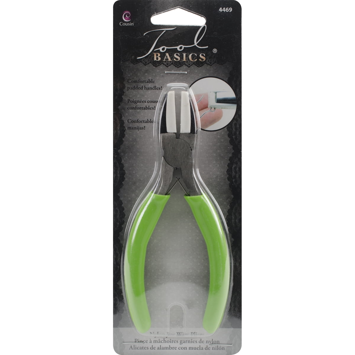 Cousin Nylon Jaw Pliers for Jewelry Making and Crafting (Green, 5.5 in) h19mh
