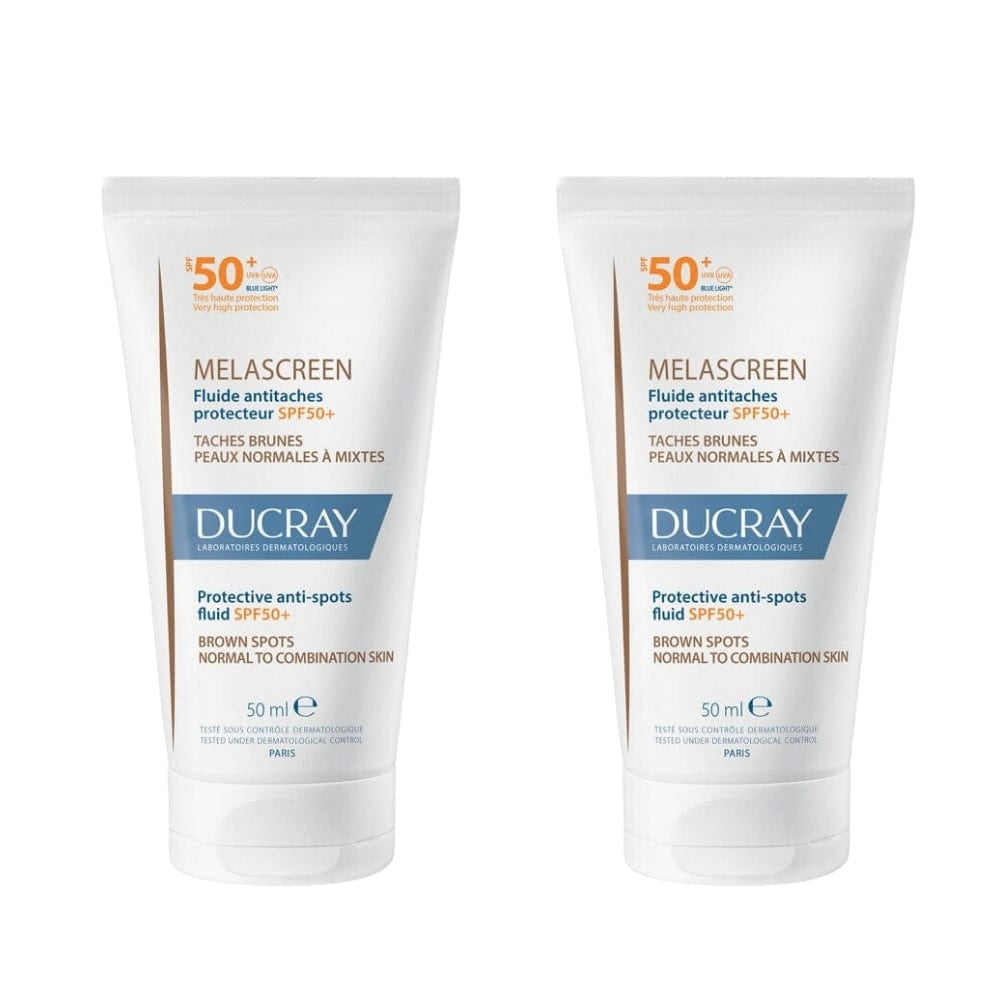 Ducray Melascreen Protective Anti-Dark Spot Fluid SPF 50+ (White, 3.38 fl oz, 2 Pack) 6vhqs