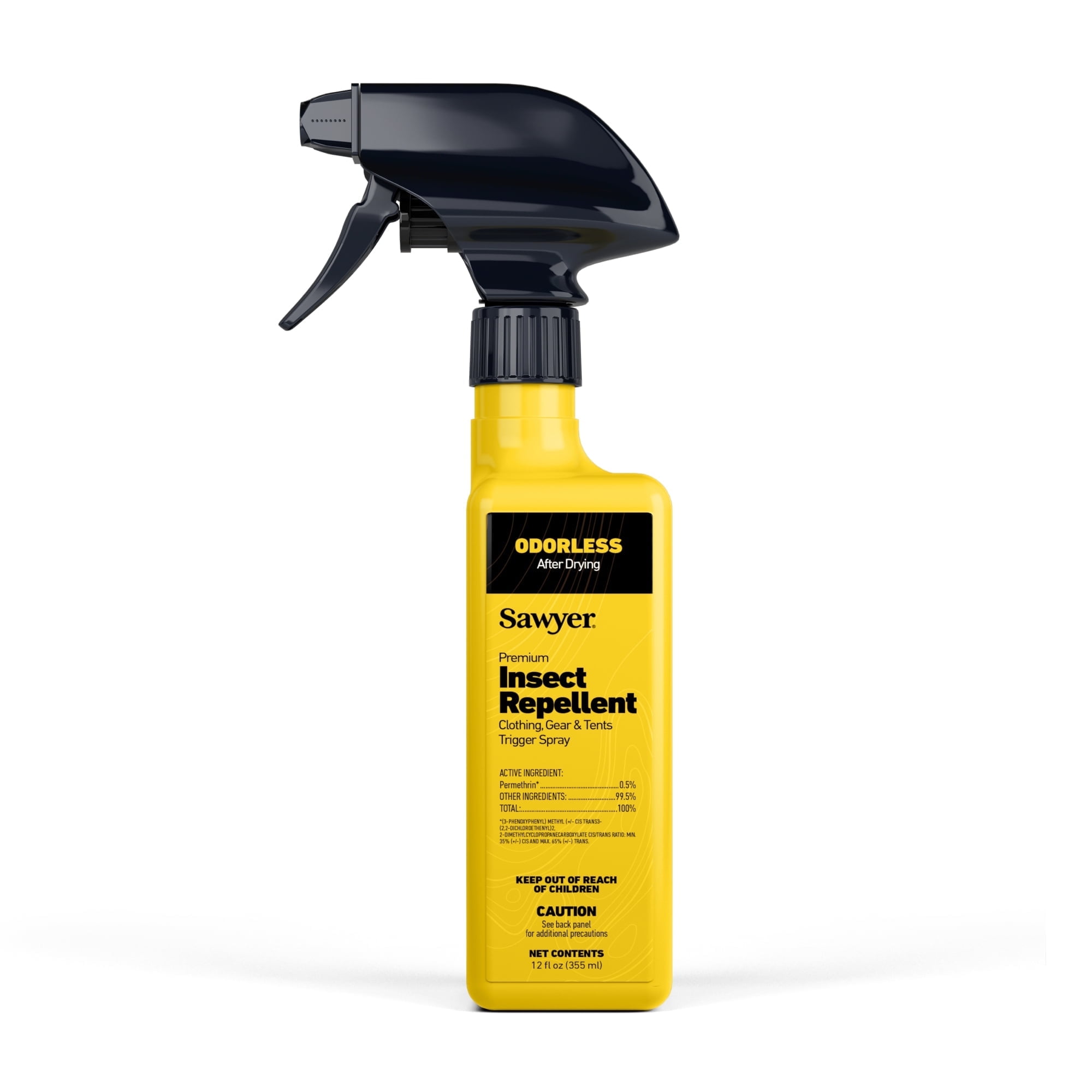 Sawyer Premium Permethrin Clothing and Gear Insect Repellent Spray (Yellow, 12 oz) eu9z8
