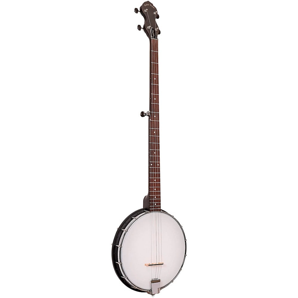 Gold Tone AC-1 Long Neck 5-String Openback Banjo (Matte Black, Standard Size) 4na9t