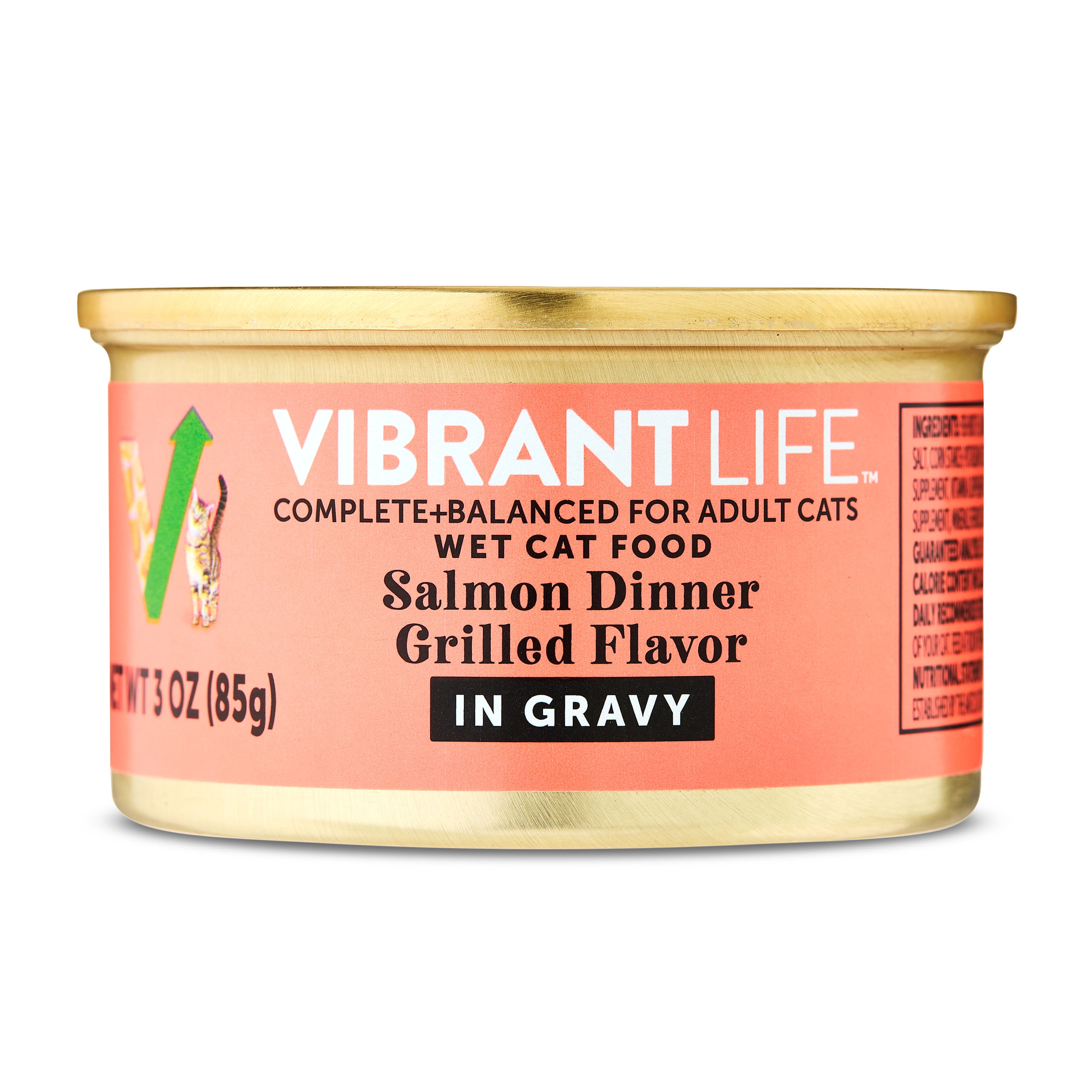 Vibrant Life Salmon Dinner Grilled Flavor Wet Cat Food (Salmon, 2 Pack, 3 oz) ee8i5